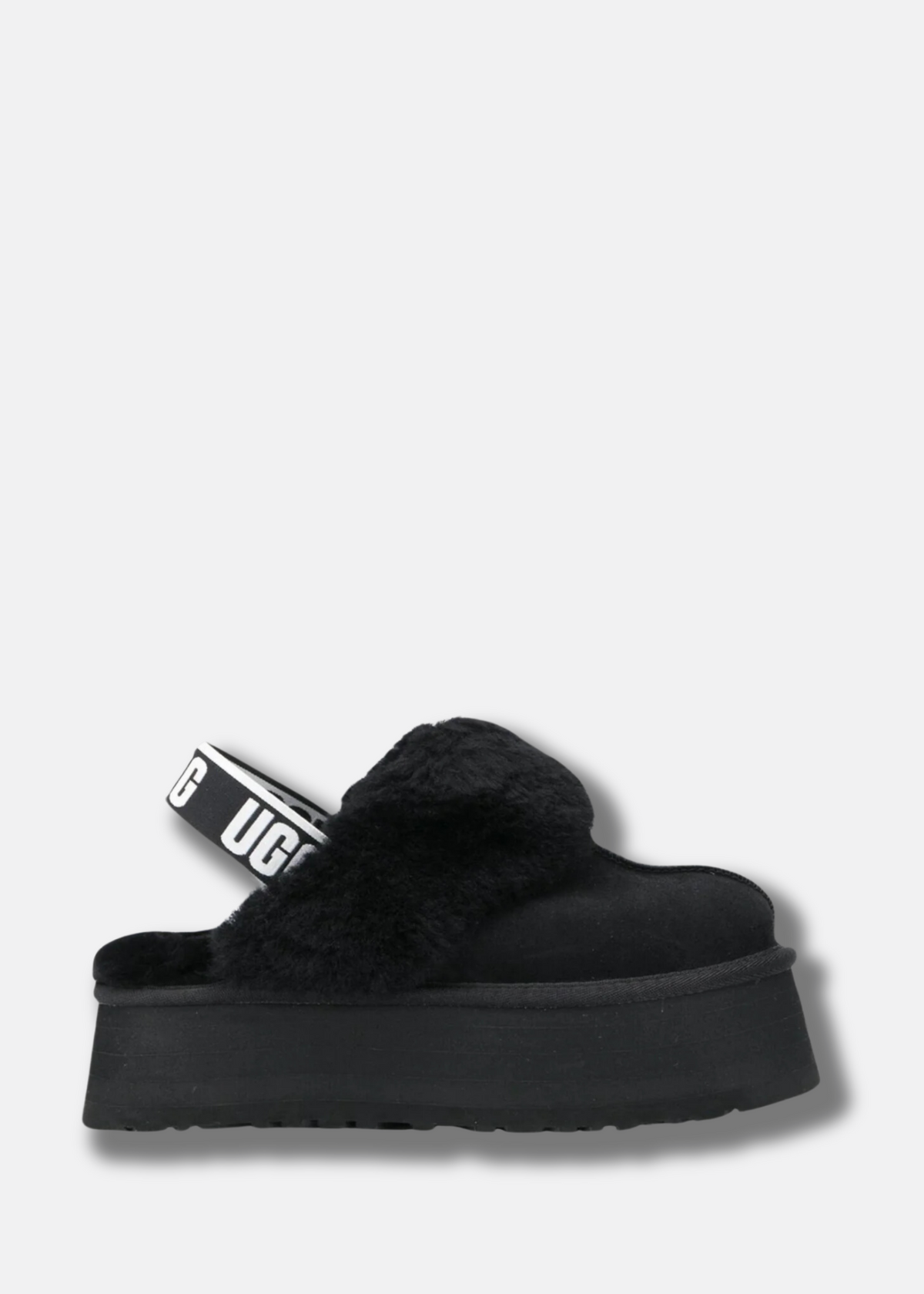 faux fur slingback mules