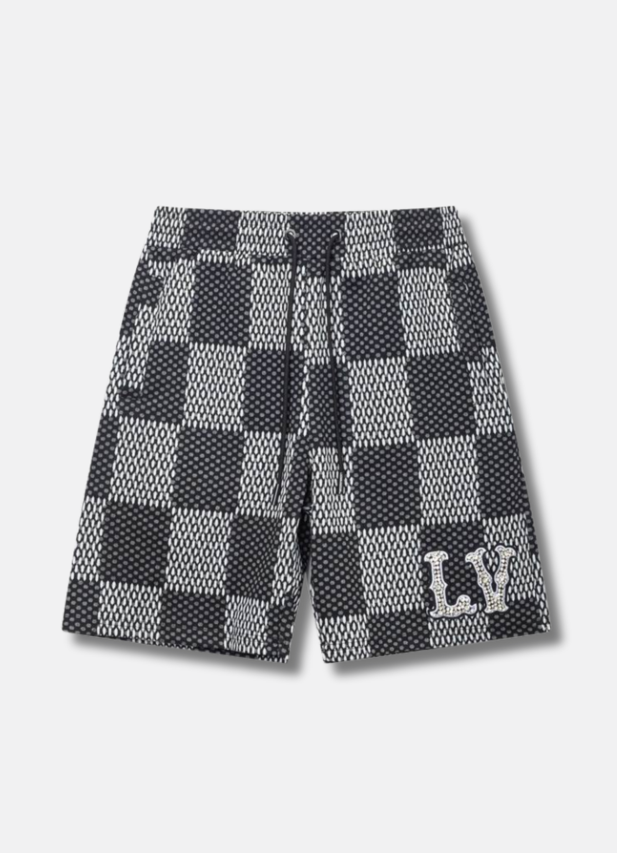 Logo Print Track Shorts Black