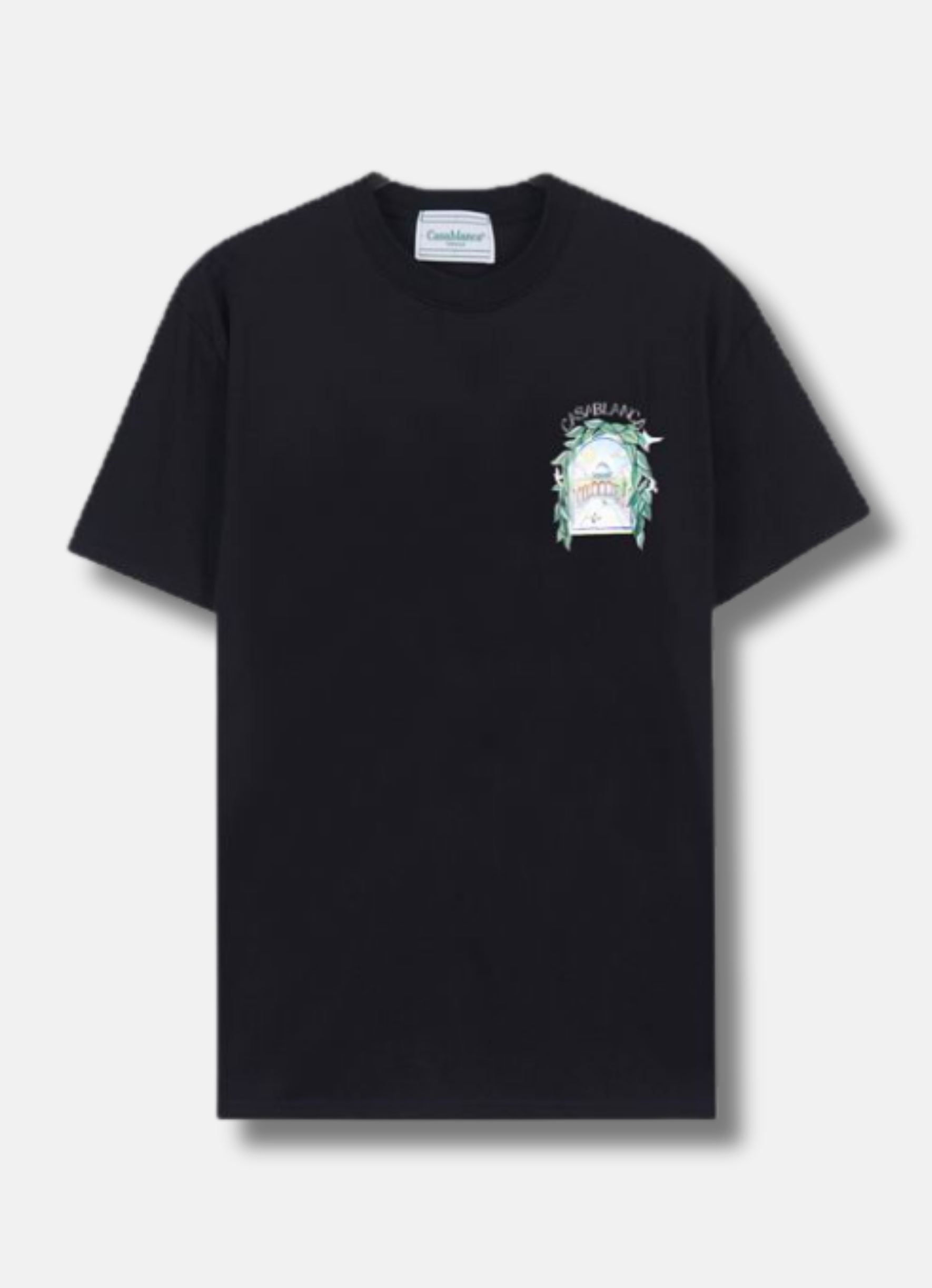 Logo Print T shirt Black