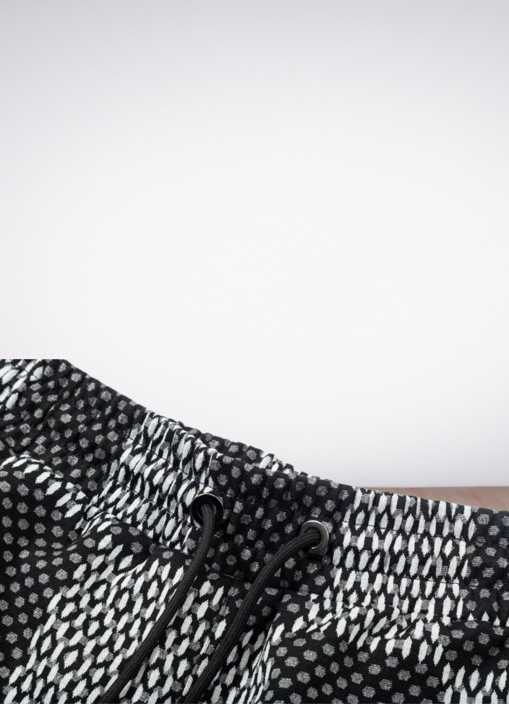 Logo Print Track Shorts Black