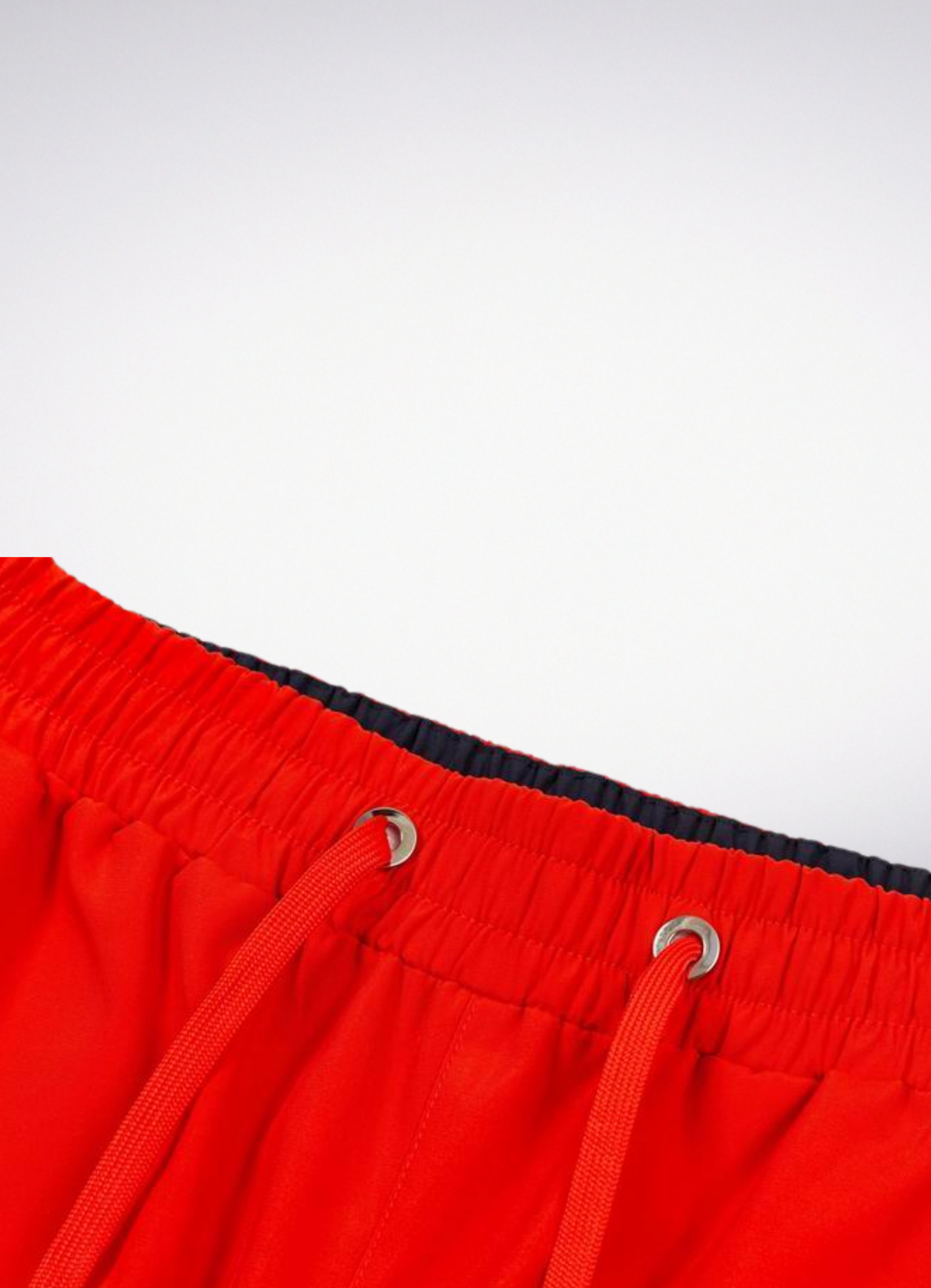 Logo Embroidered Swim Trunks Red בגד ים