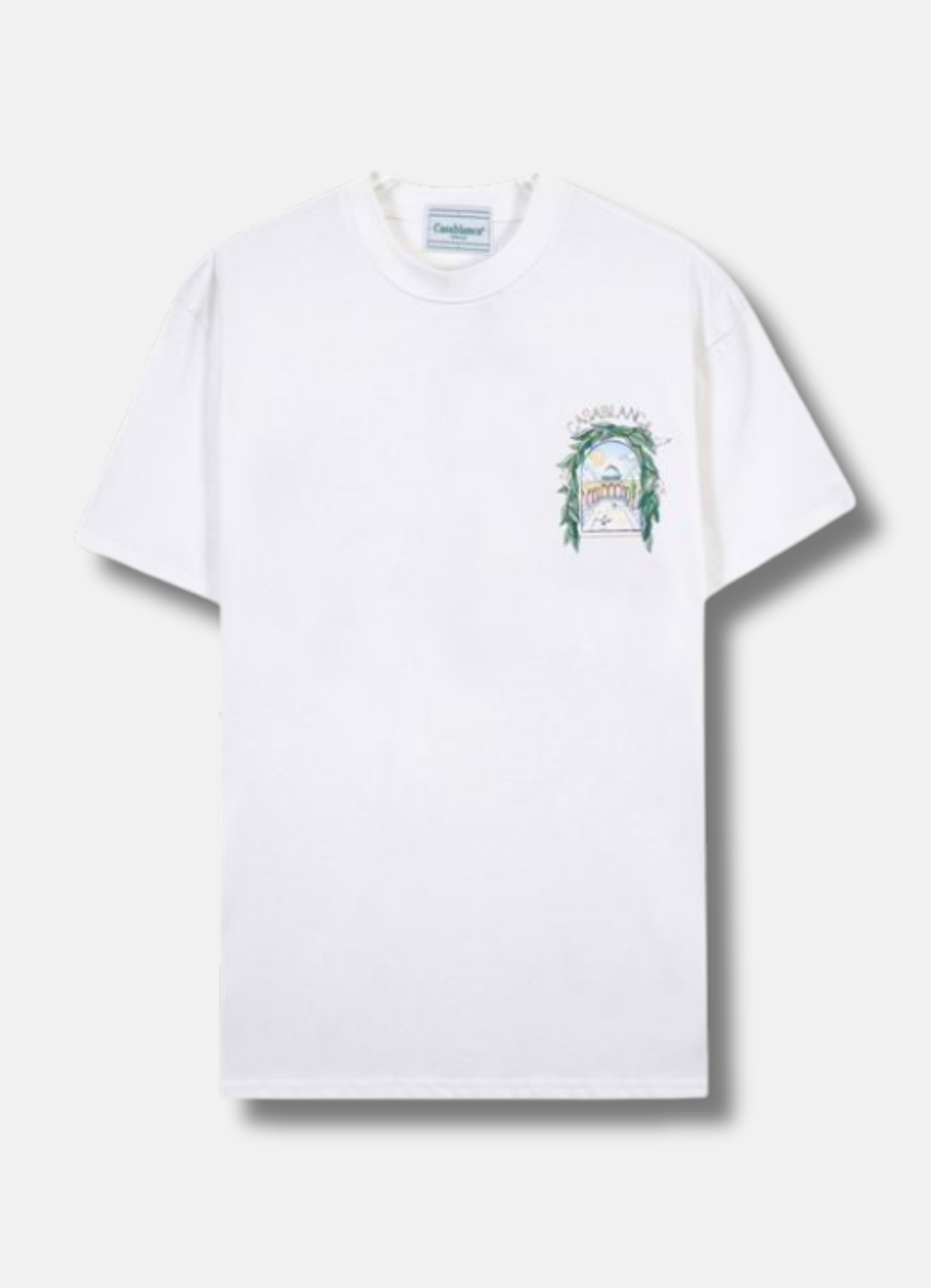 Logo Print T shirt White