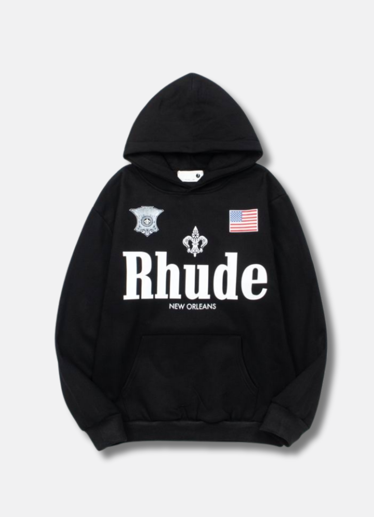 Logo print hoodie