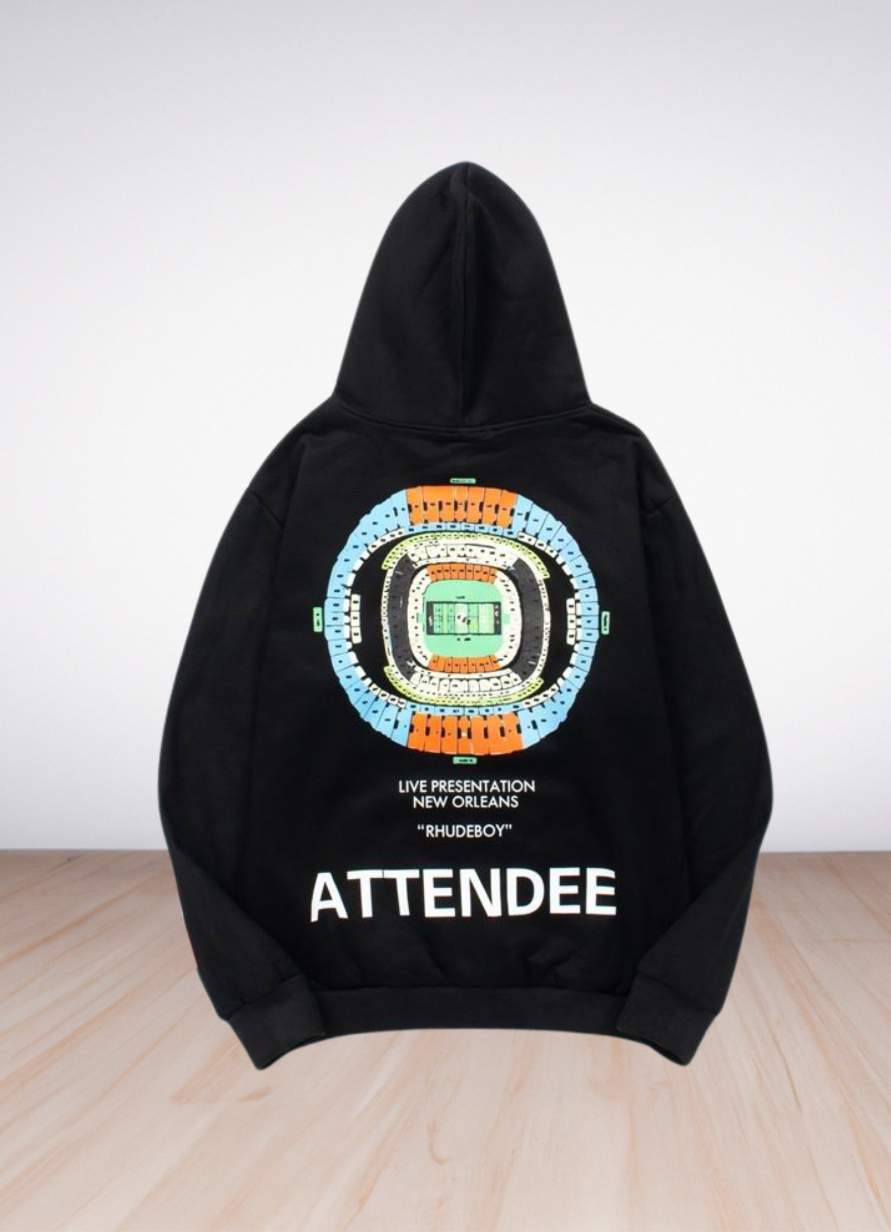 Logo print hoodie