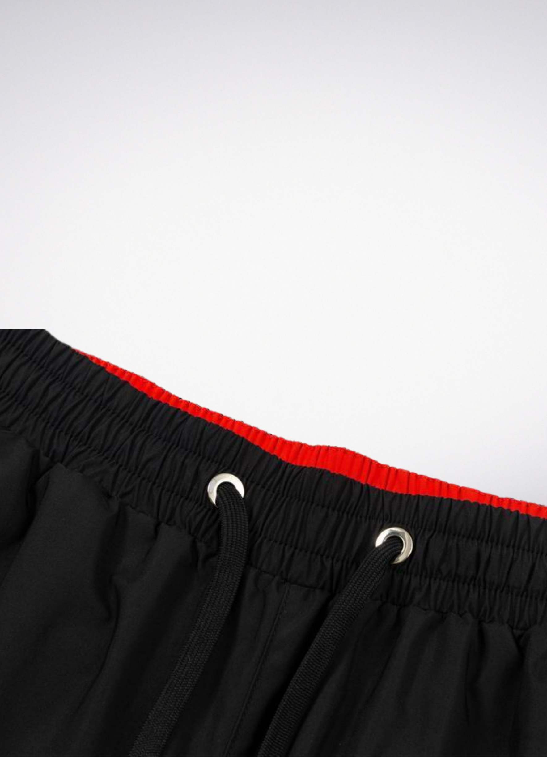 Logo Embroidered Swim Trunks Black בגד ים