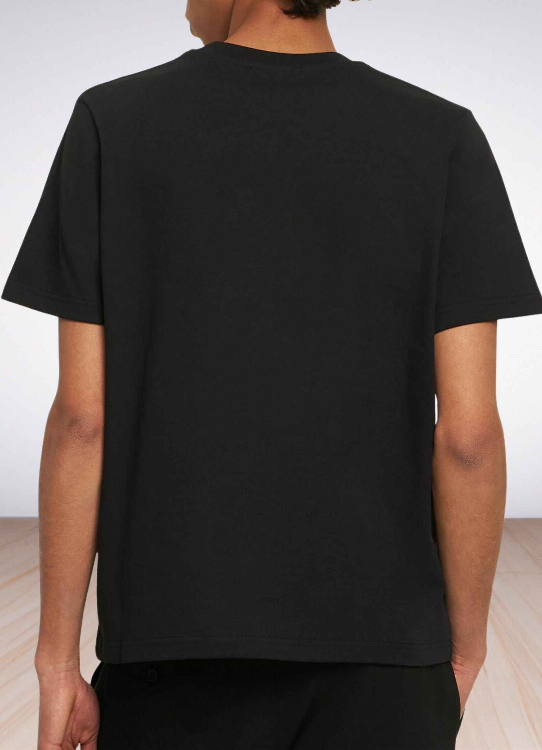 Logo Print tennis Club T shirt Black