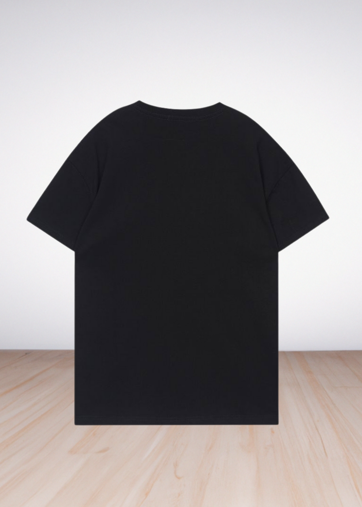 logo Print T shirt Black