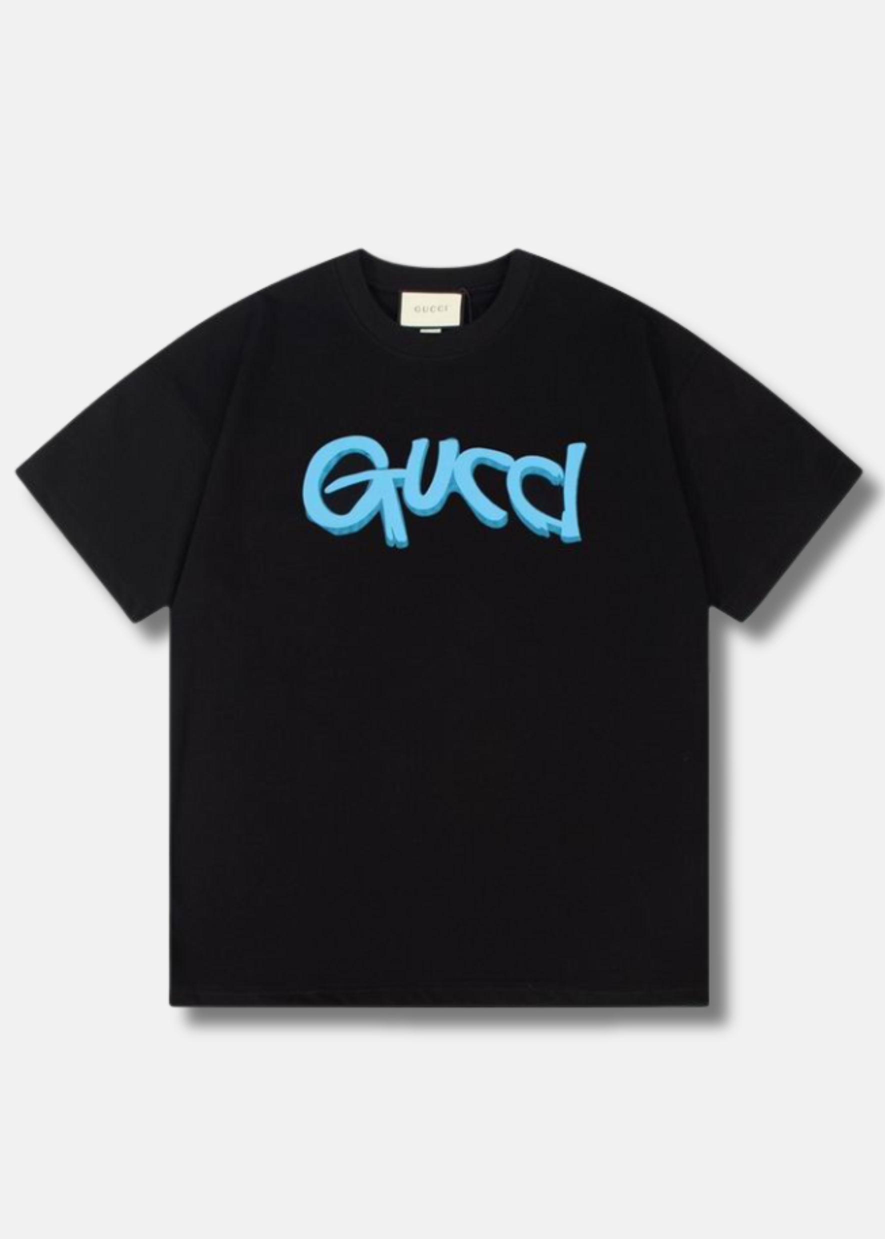 logo Print T shirt Black