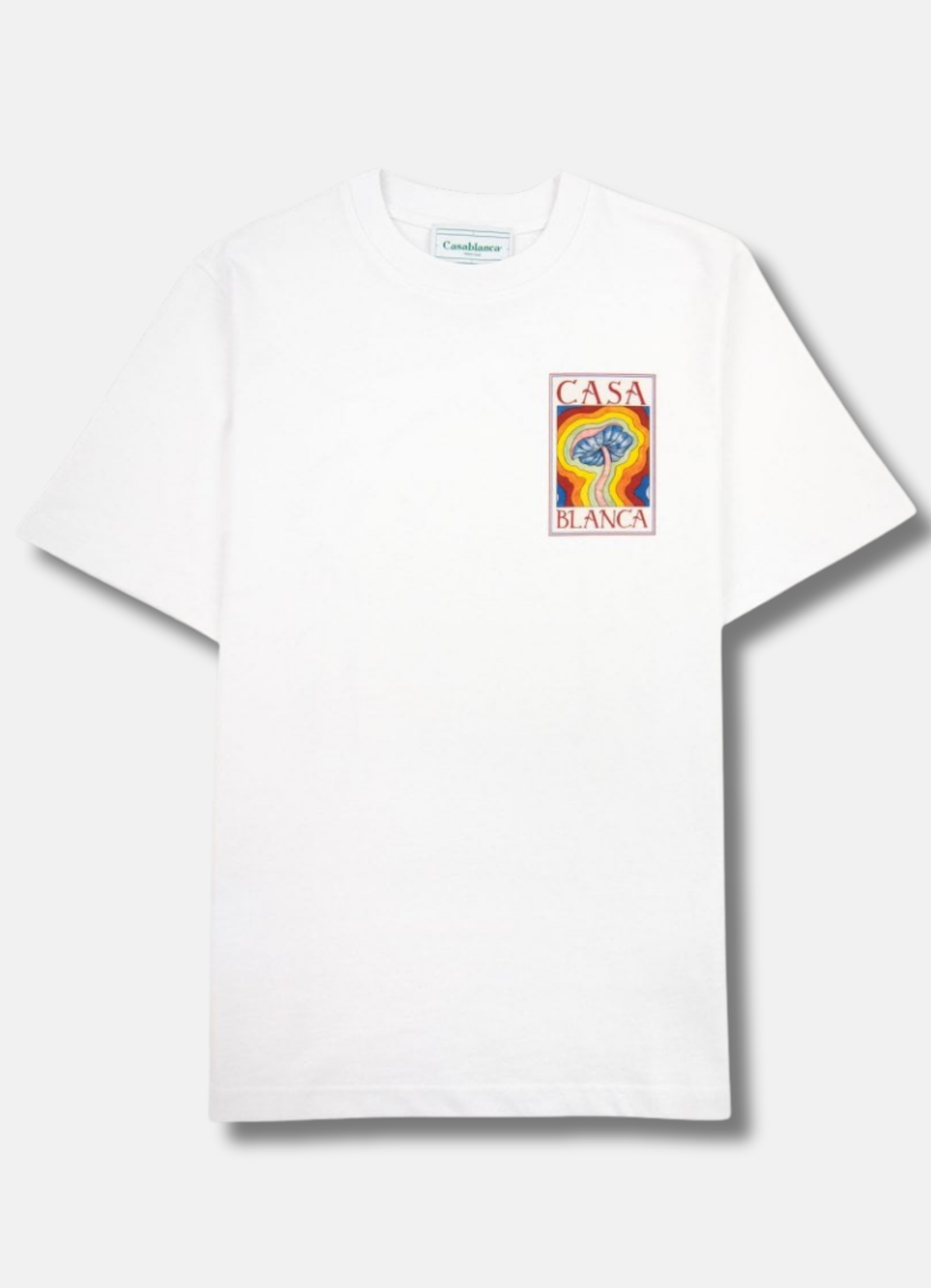 Logo Print T shirt White