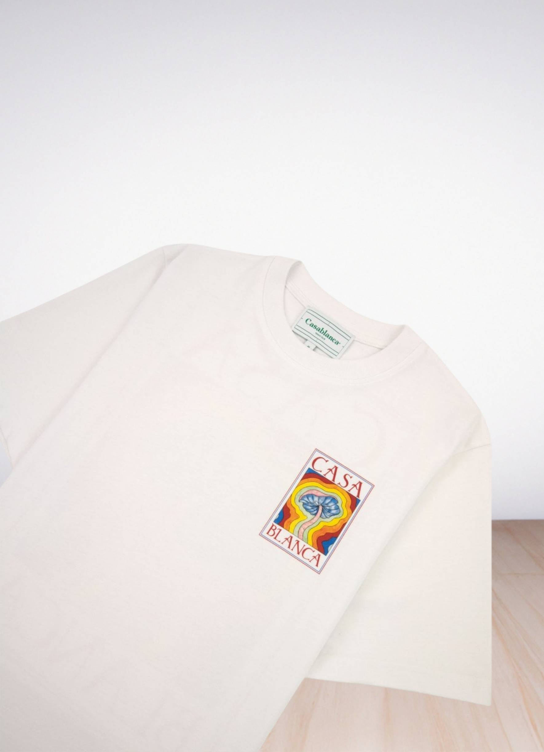 Logo Print T shirt White