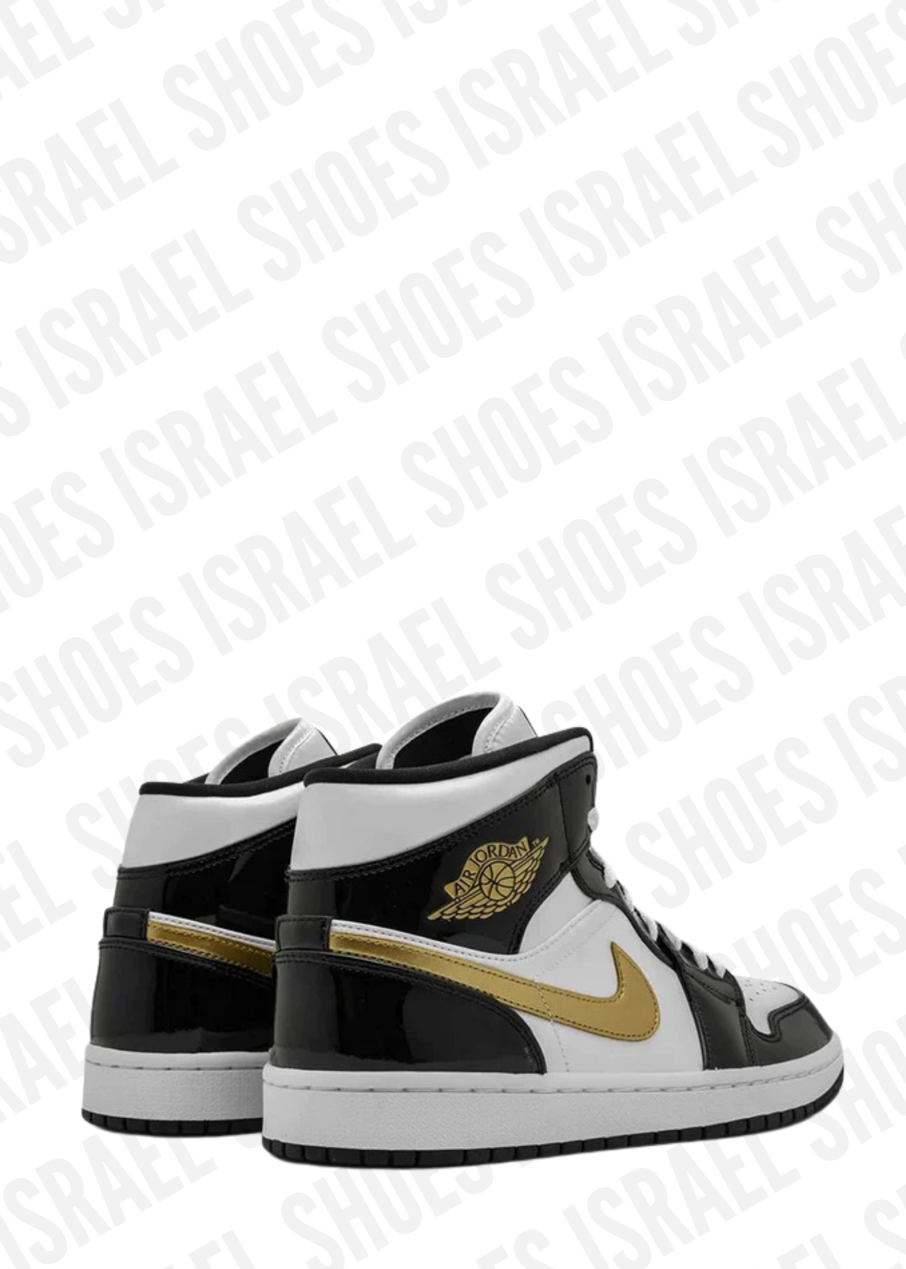 Air Jordan 1 Mid SE "Black Gold Patent Leather"