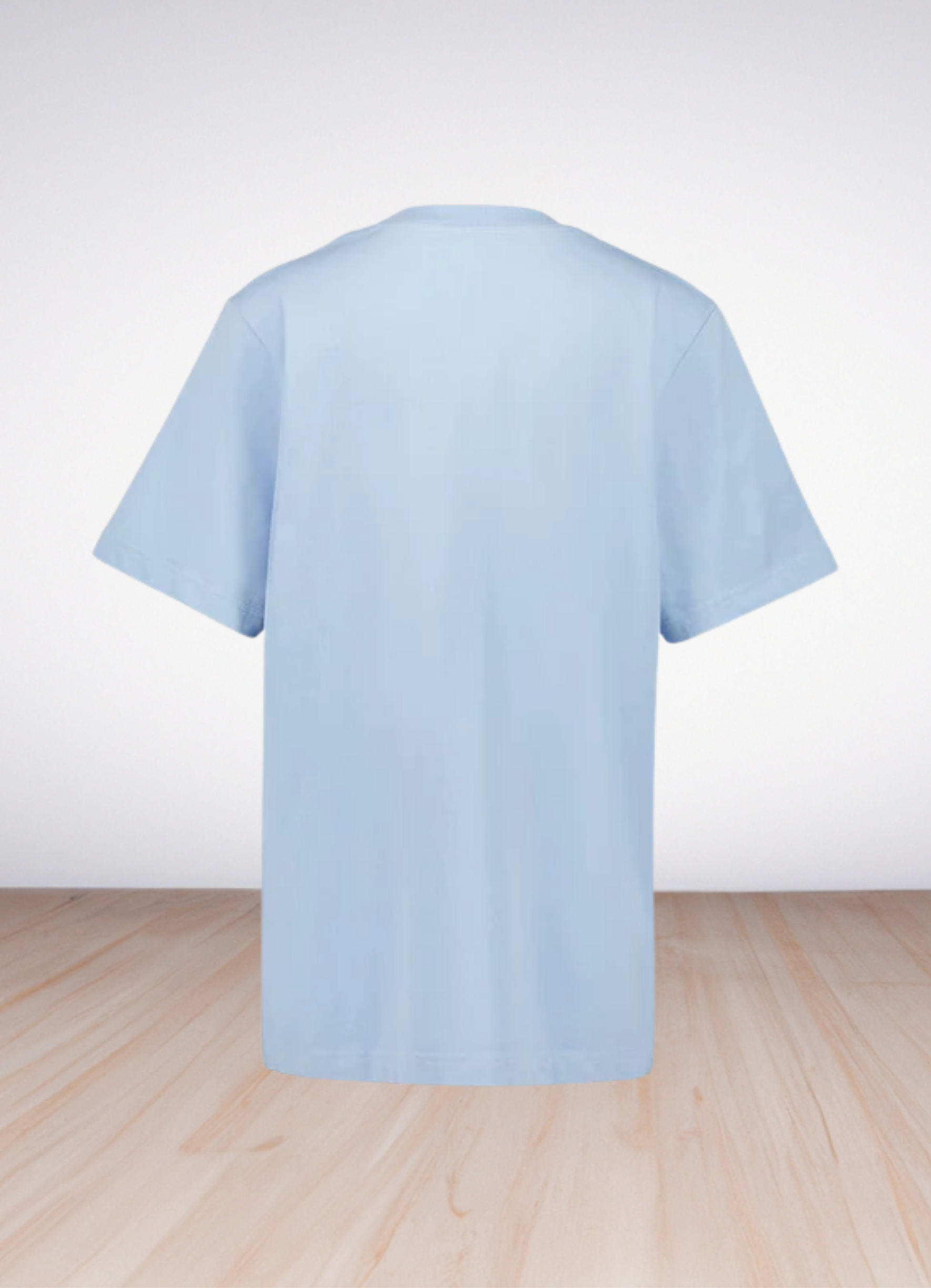 Logo Print tennis Club T shirt Light Blue