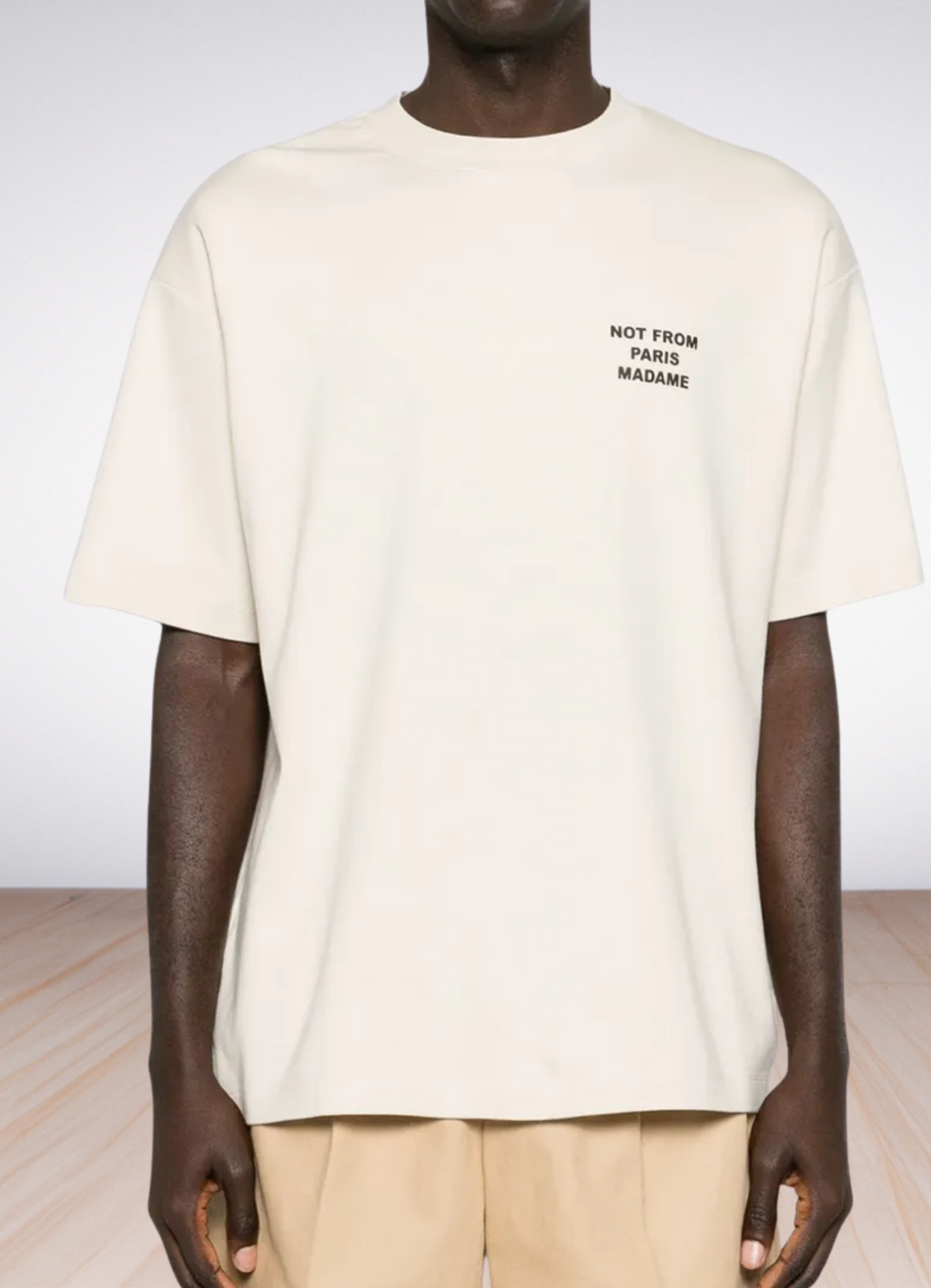 Slogan crew-neck T-shirt