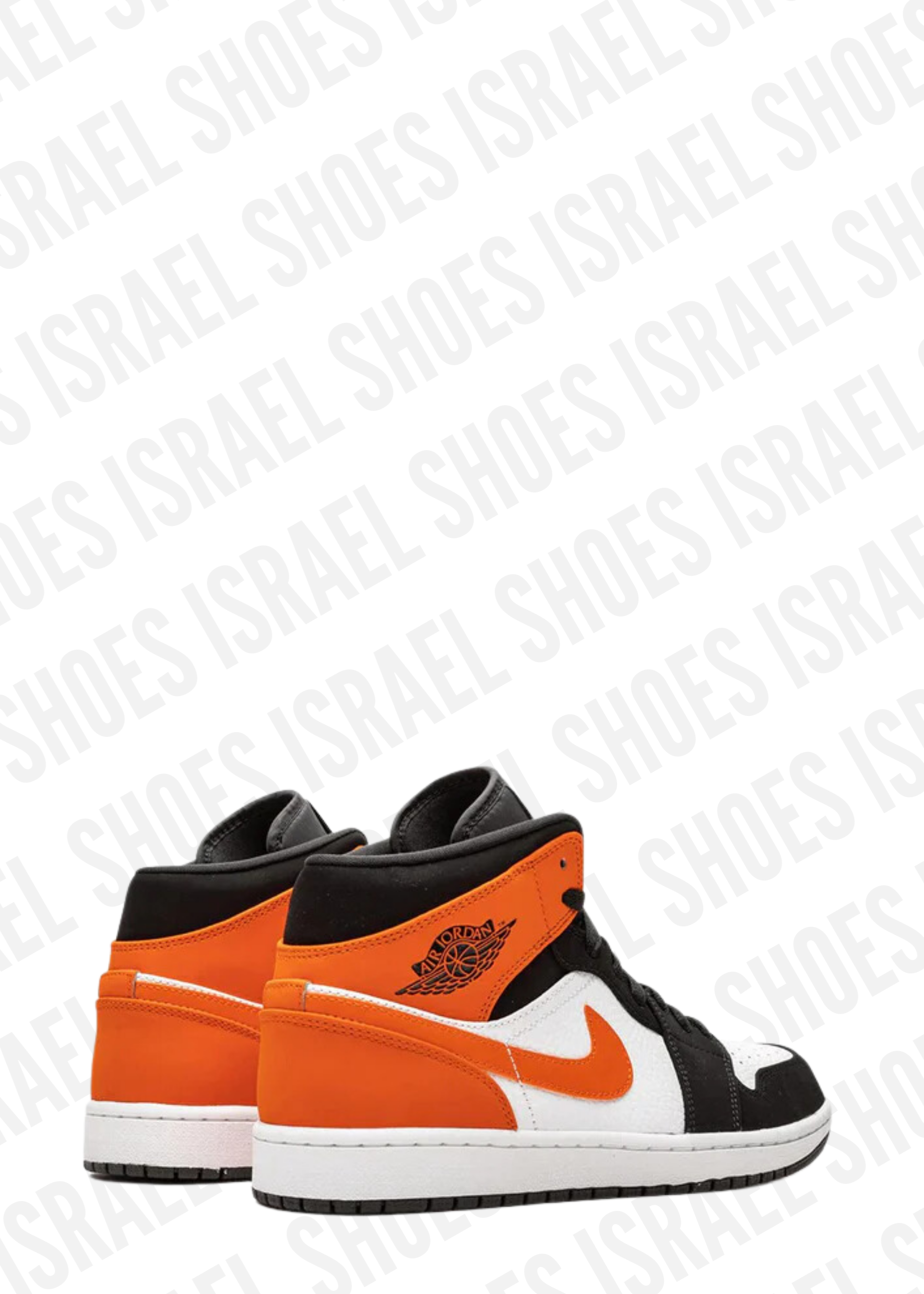 Air Jordan 1 Mid "Shattered Orange" backboard