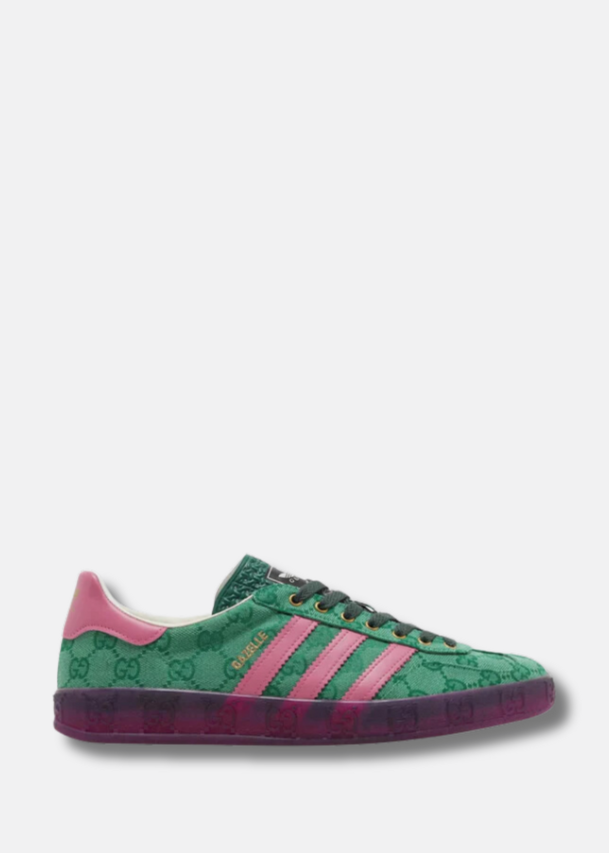 GUCCI X WMNS GAZELLE GREEN GG MONOGRAM