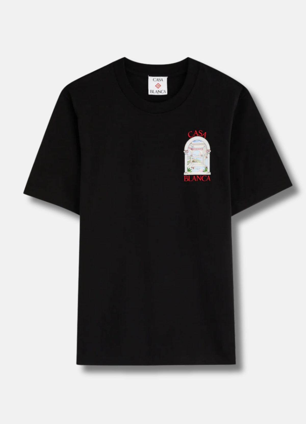 Logo Print T shirt Black