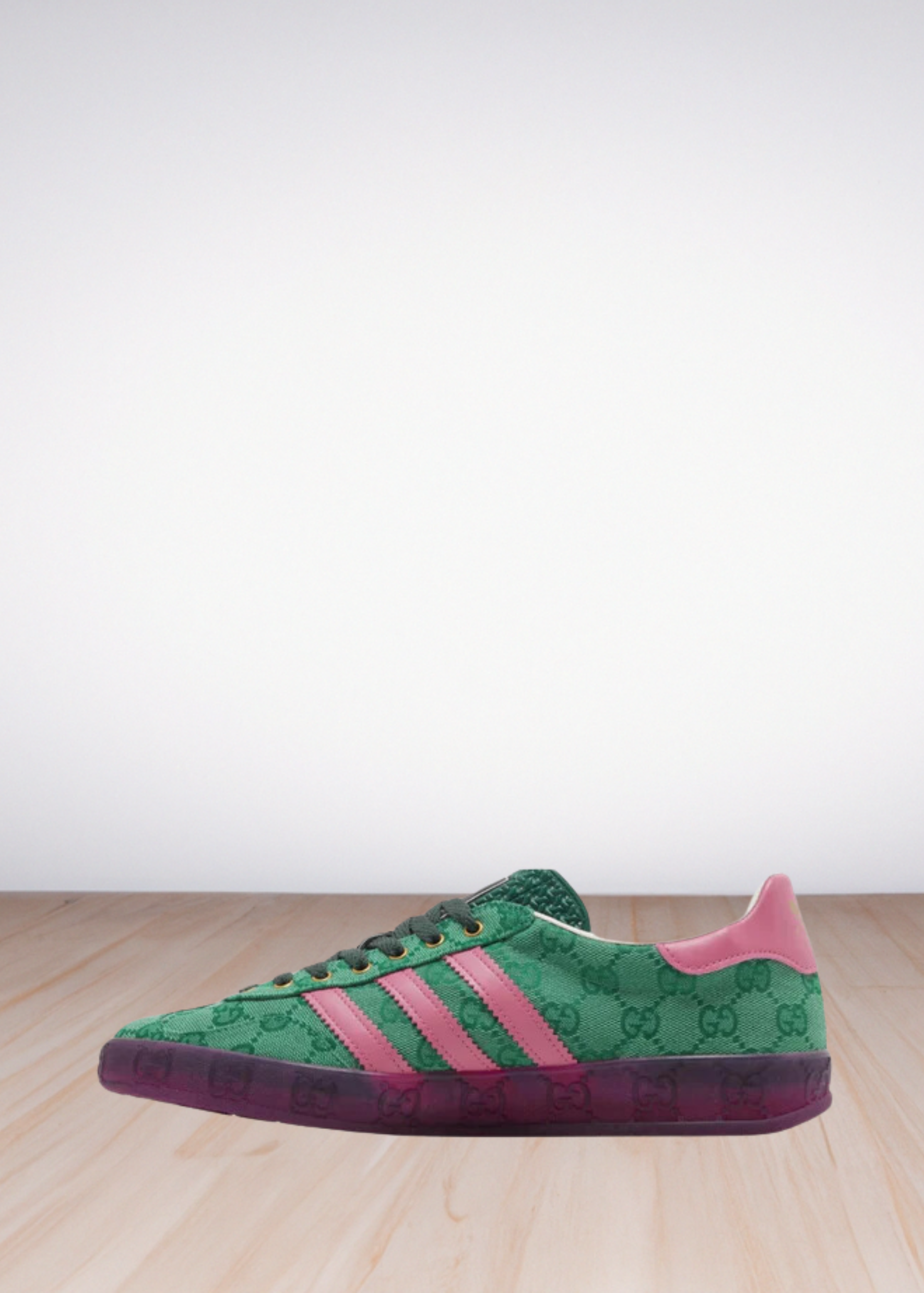 GUCCI X WMNS GAZELLE GREEN GG MONOGRAM
