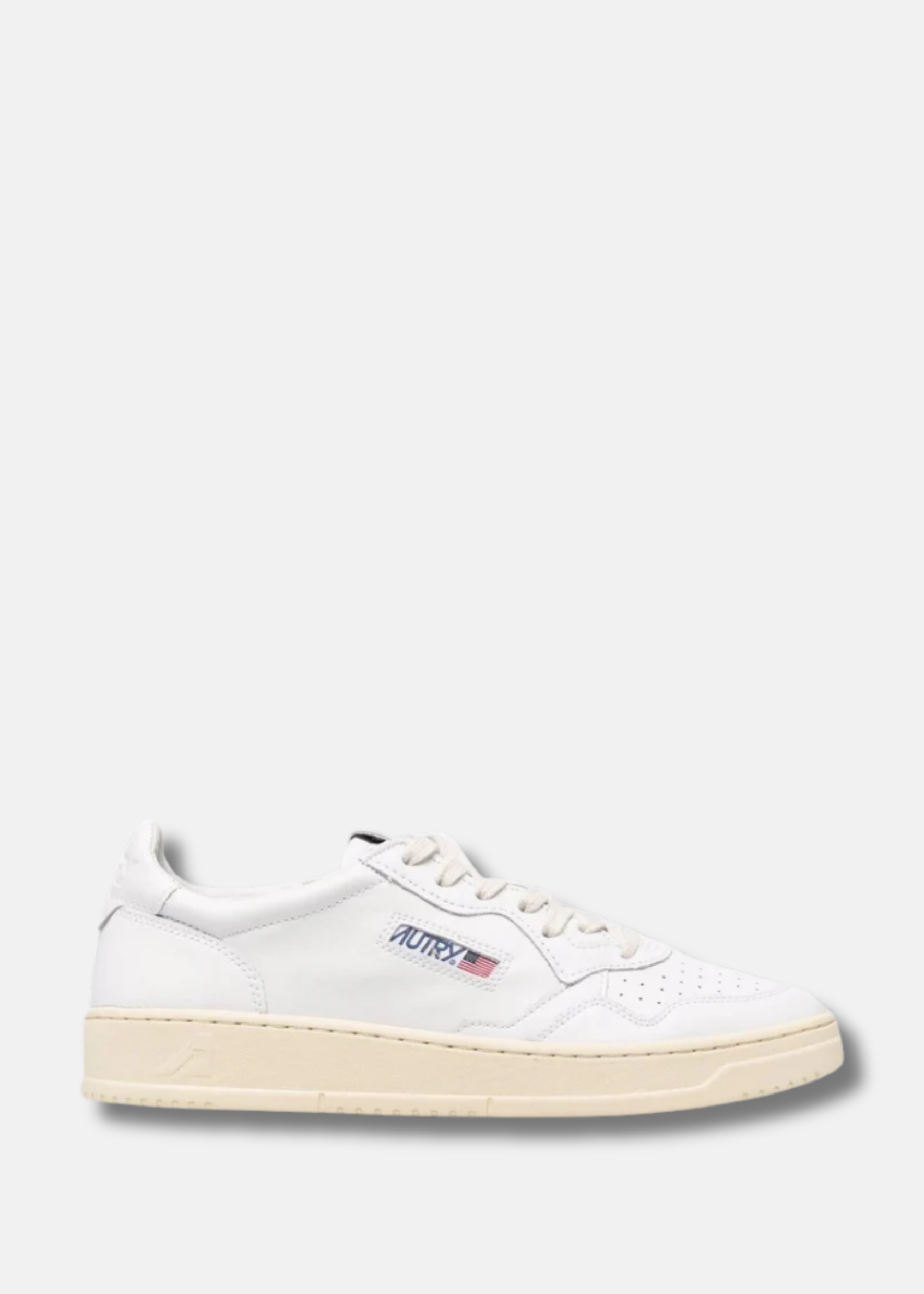 embroidered-logo lace-up sneakers
