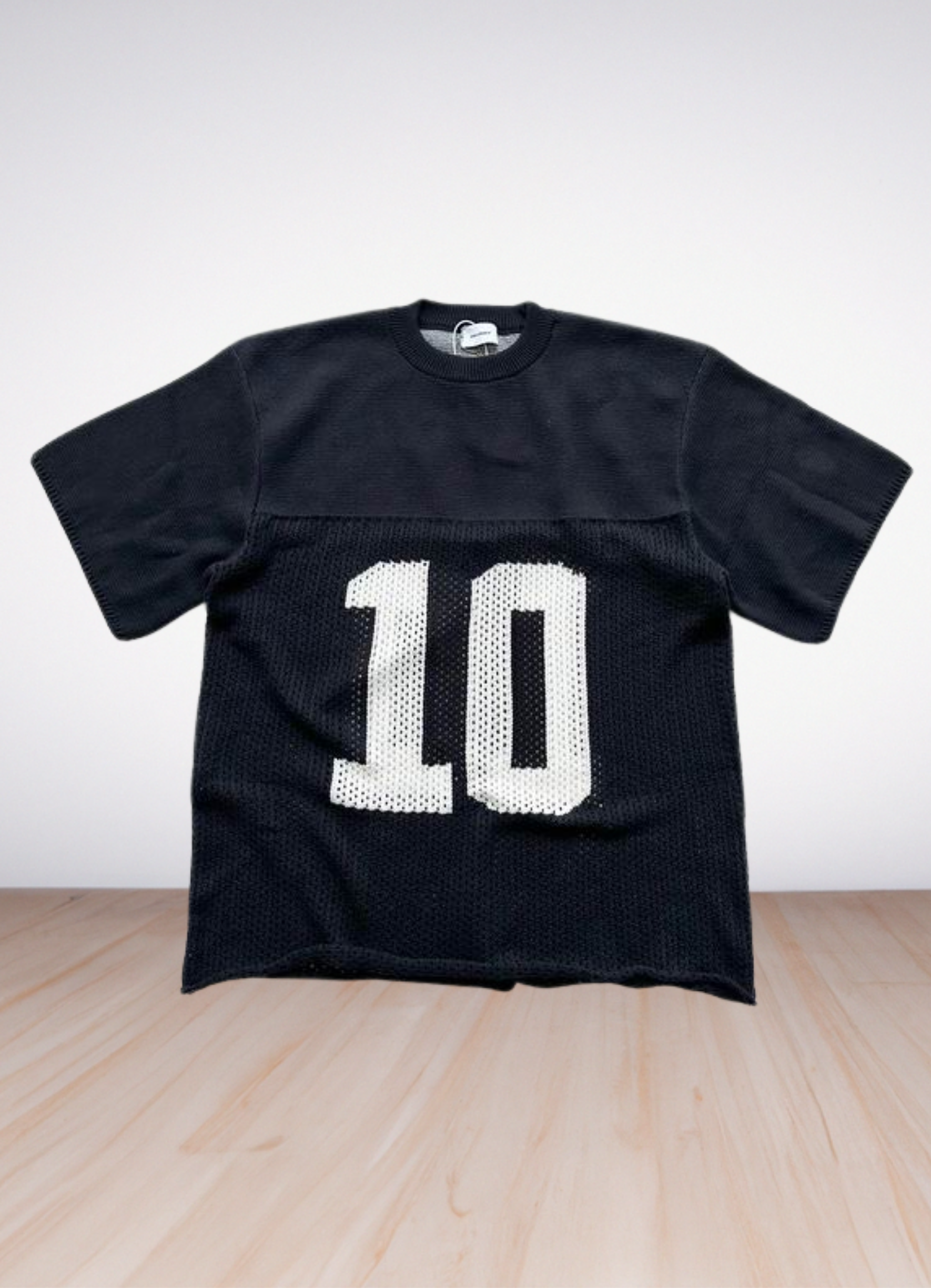 KNIT MESH BLACK JERSEY 10