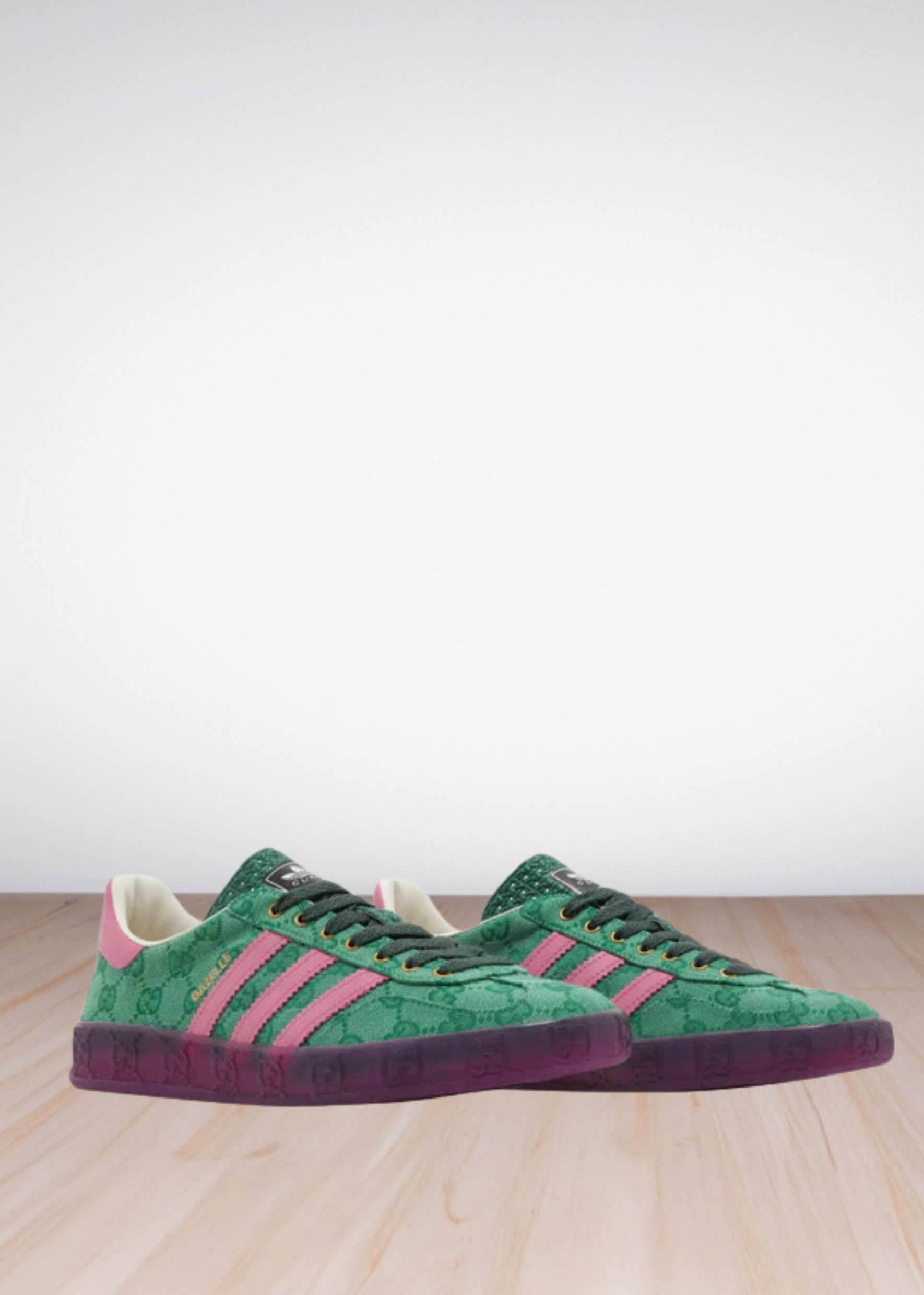 GUCCI X WMNS GAZELLE GREEN GG MONOGRAM