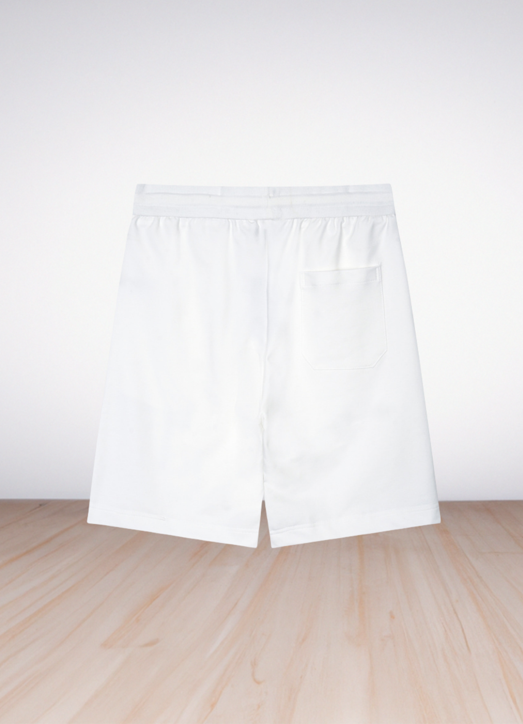 מכנסי שורטס Casablanca בצבע אפור בהיר עם הדפס לוגו צבעוני