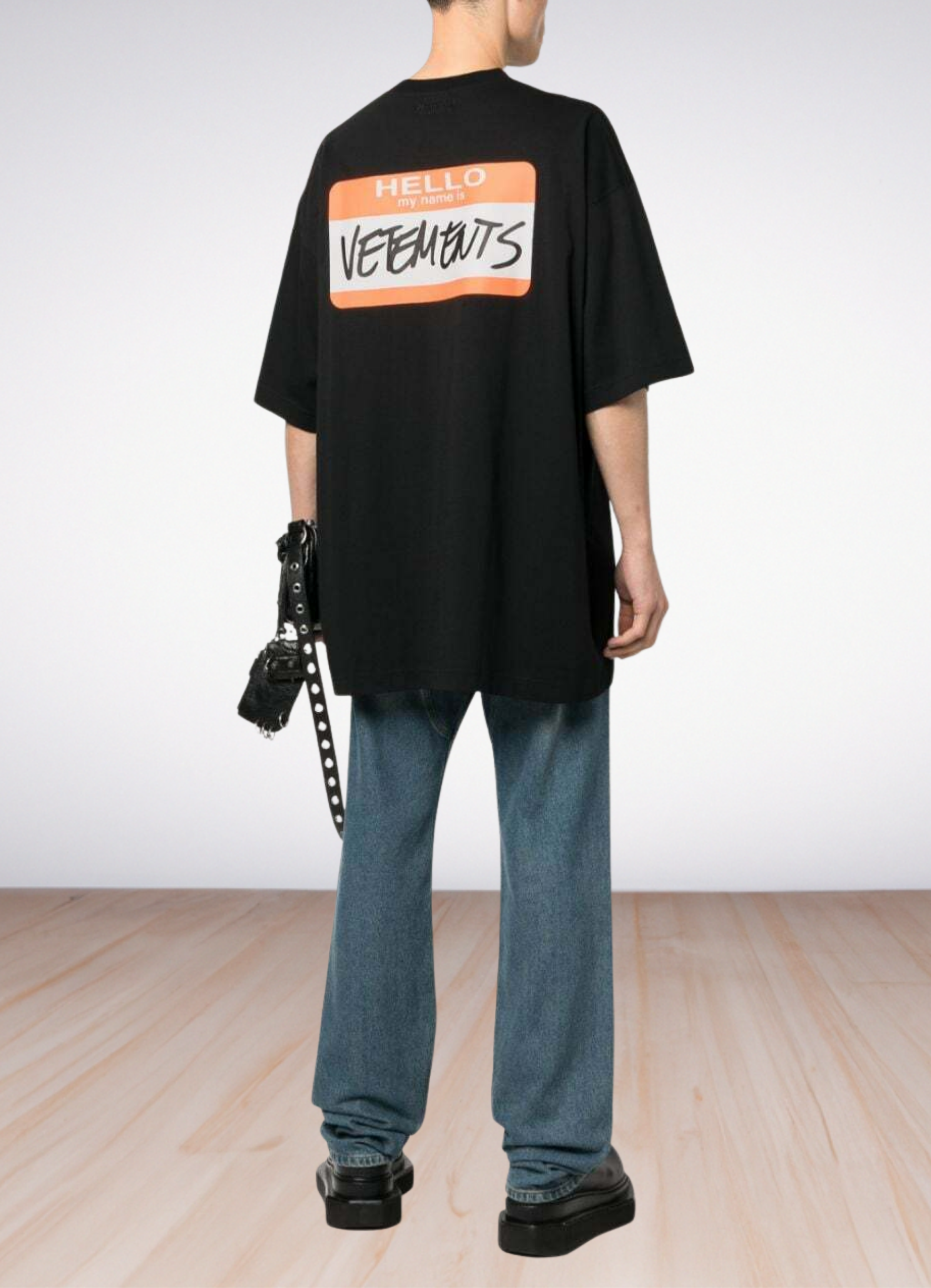 logo-print cotton T-shirt Black