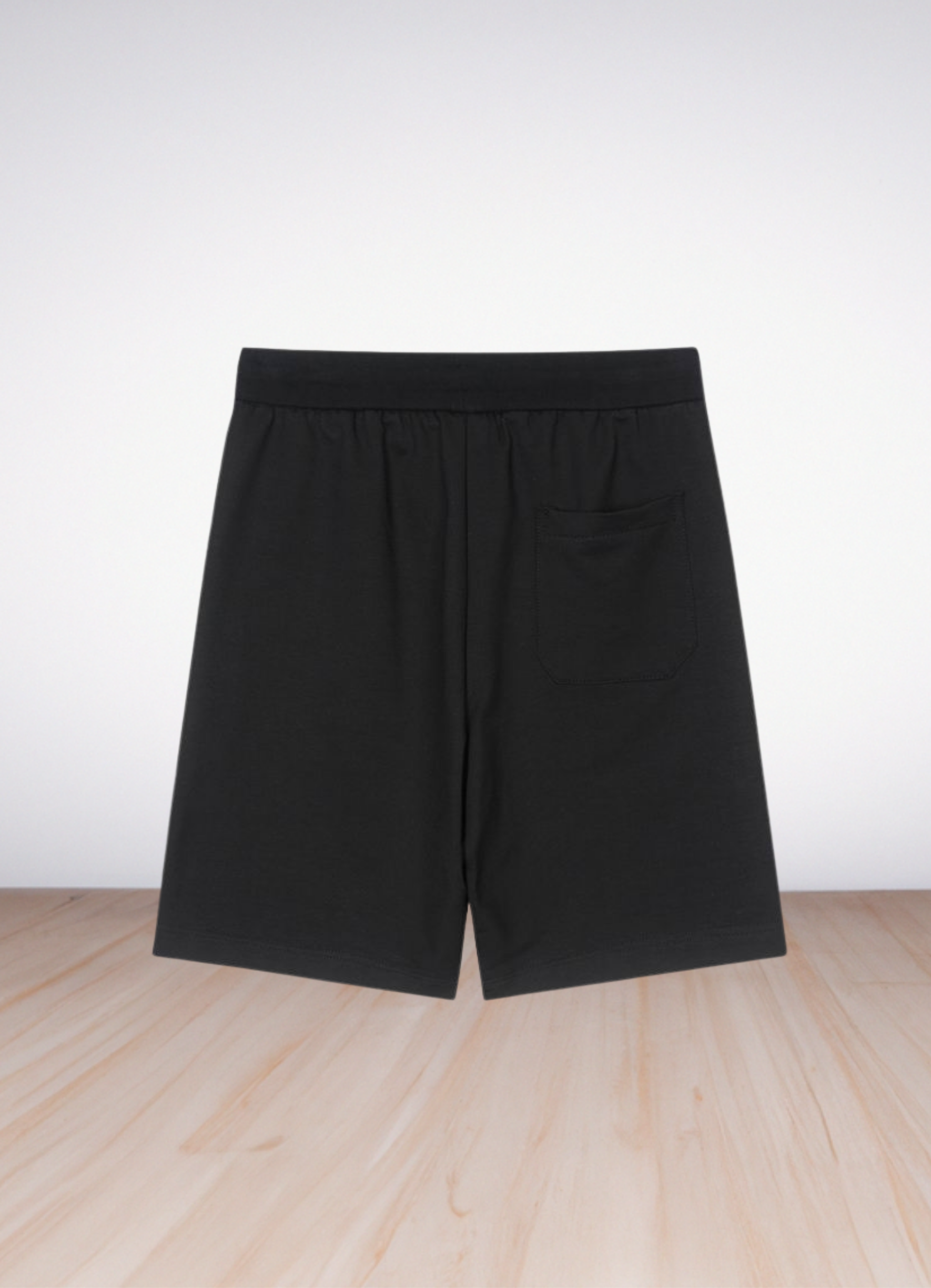 מכנסי שורטס Casablanca בצבע שחור עם הדפס לוגו צבעוני