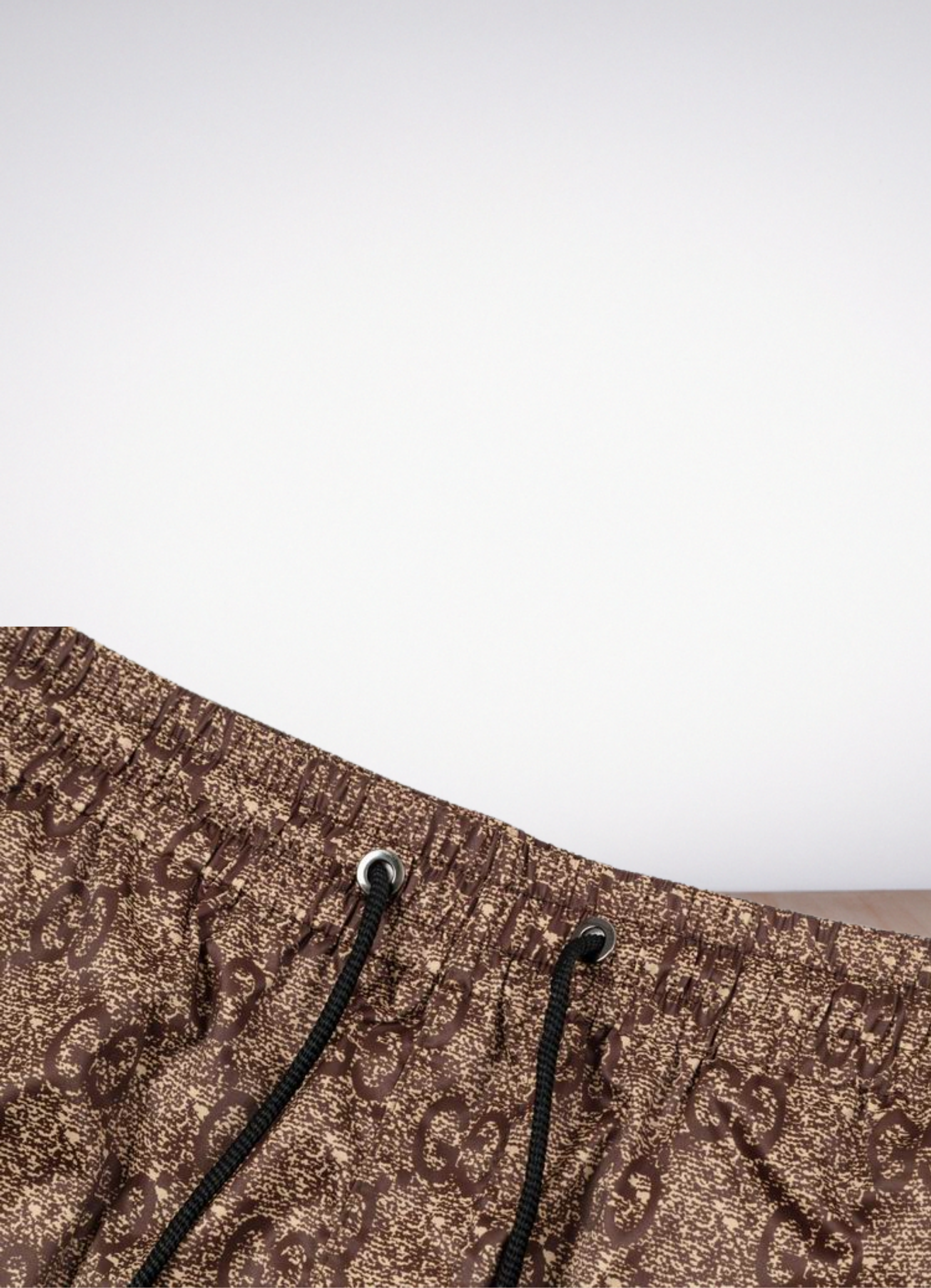 logo-print swim shorts בגד ים