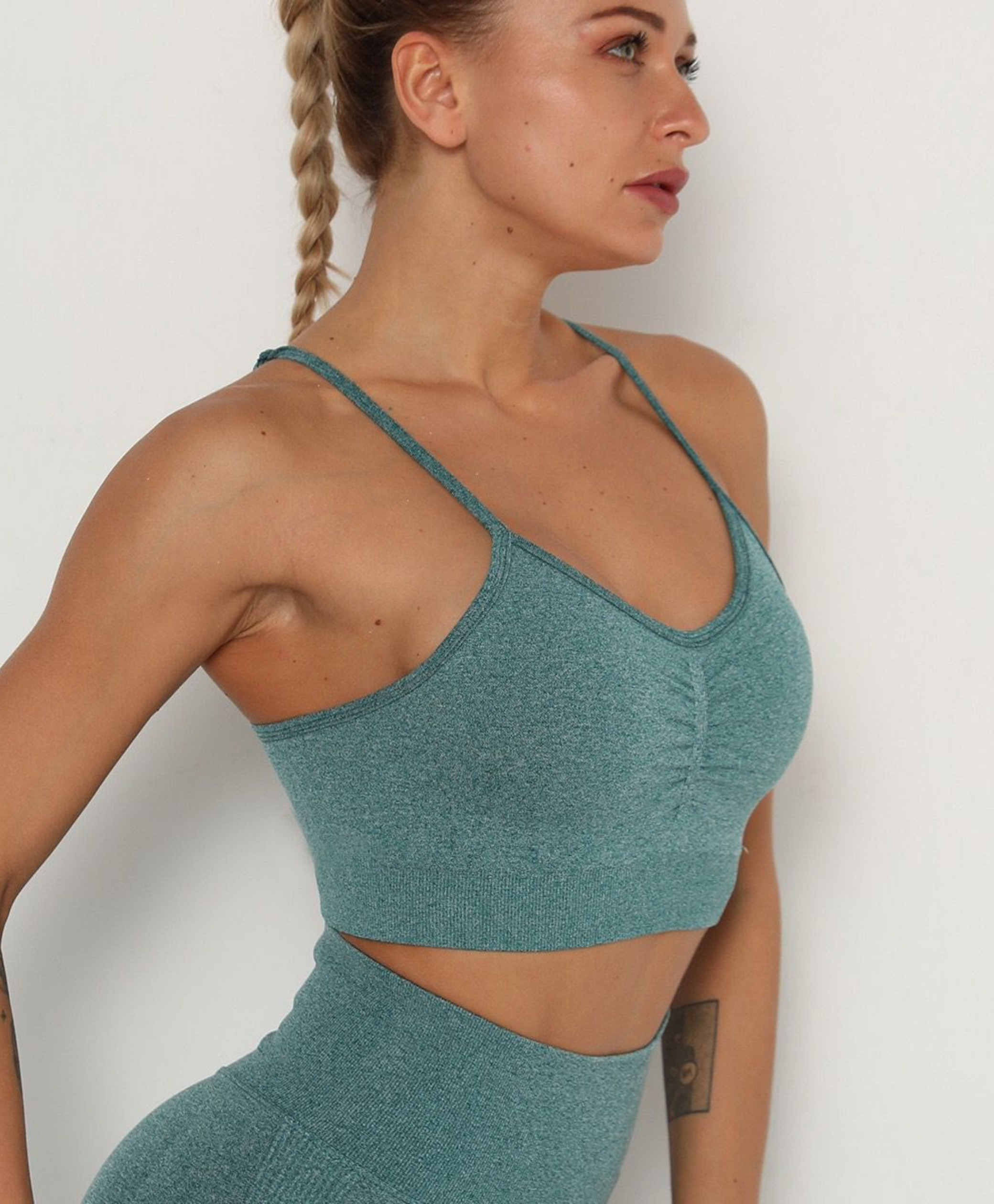 Align סט קצר צבע תורכיז