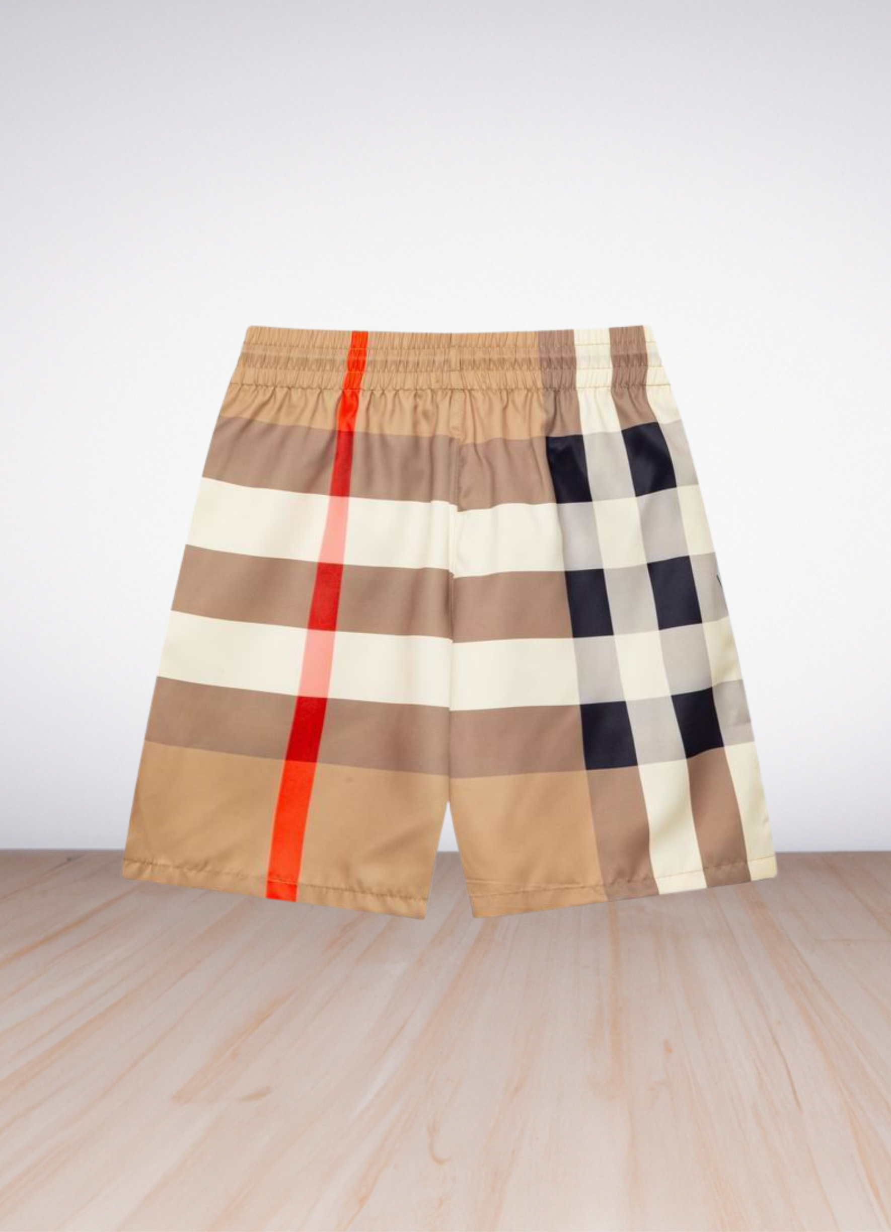 Men's Check Swim Shorts בגד ים