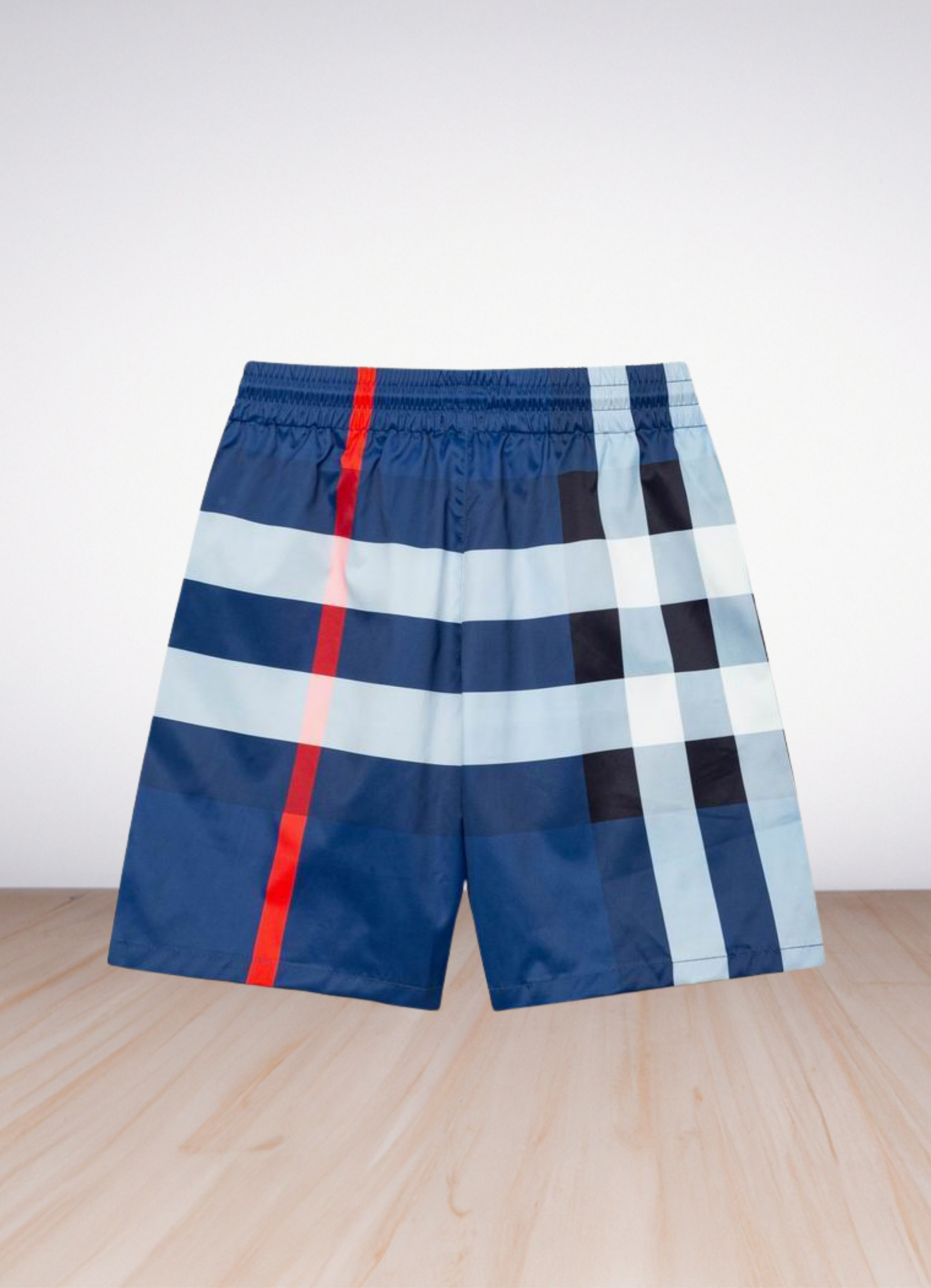 Men's Check Swim Shorts בגד ים