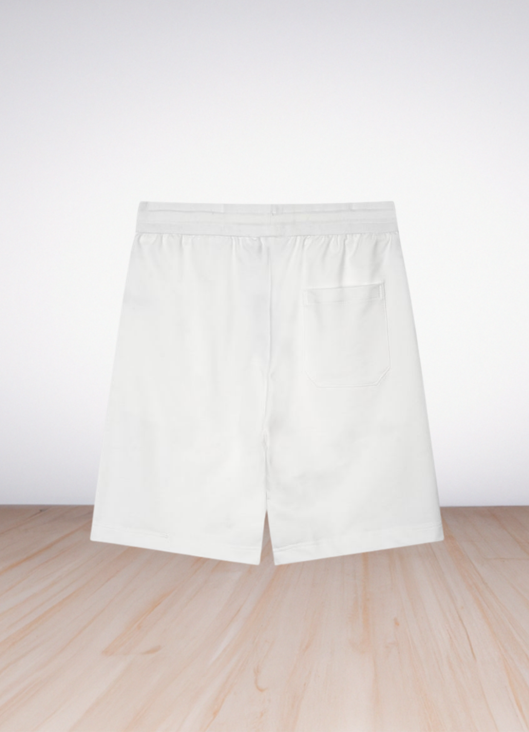 מכנסי שורטס Casablanca בצבע לבן עם הדפס לוגו צבעוני