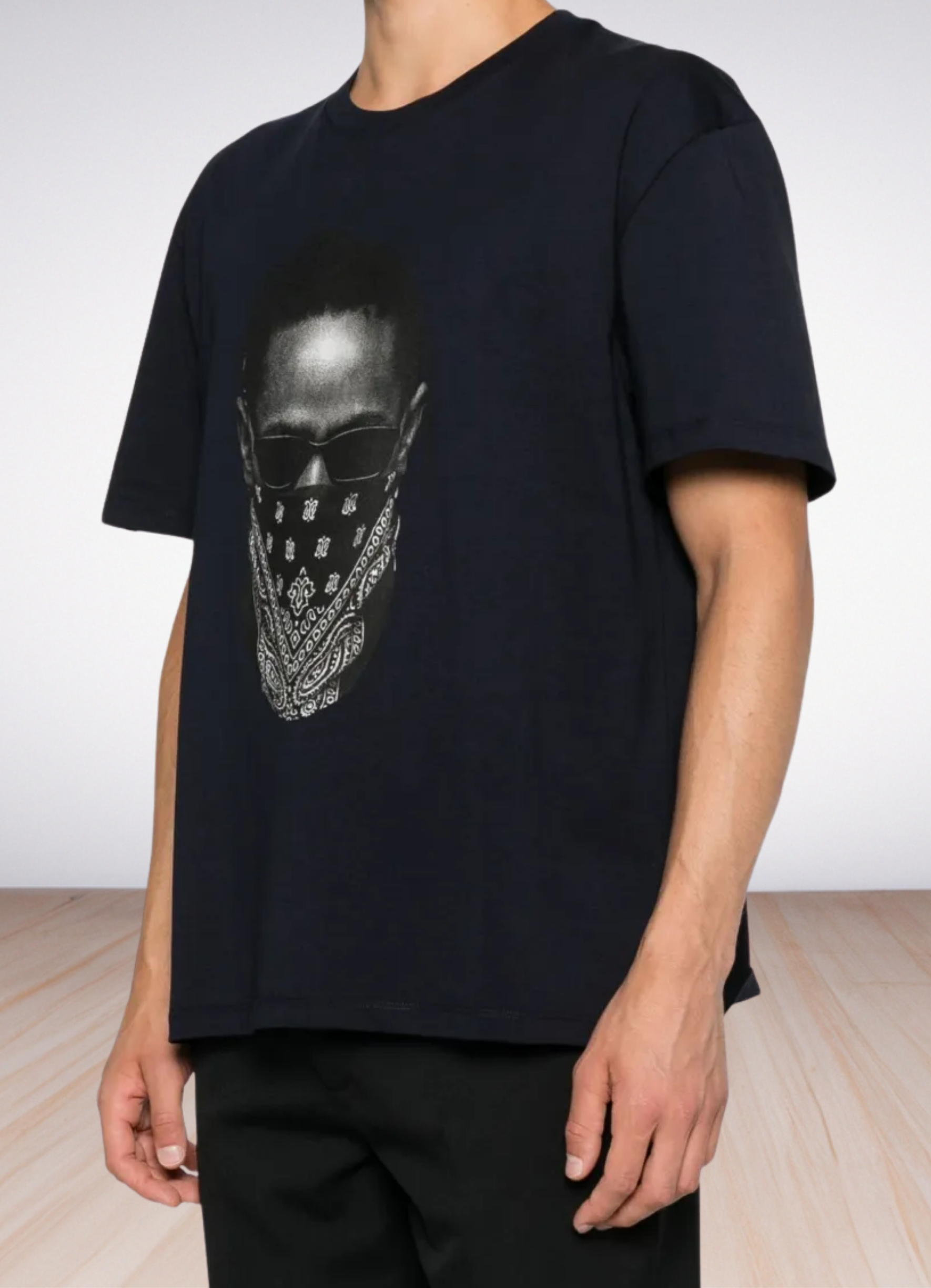bandana-print graphic T-shirt