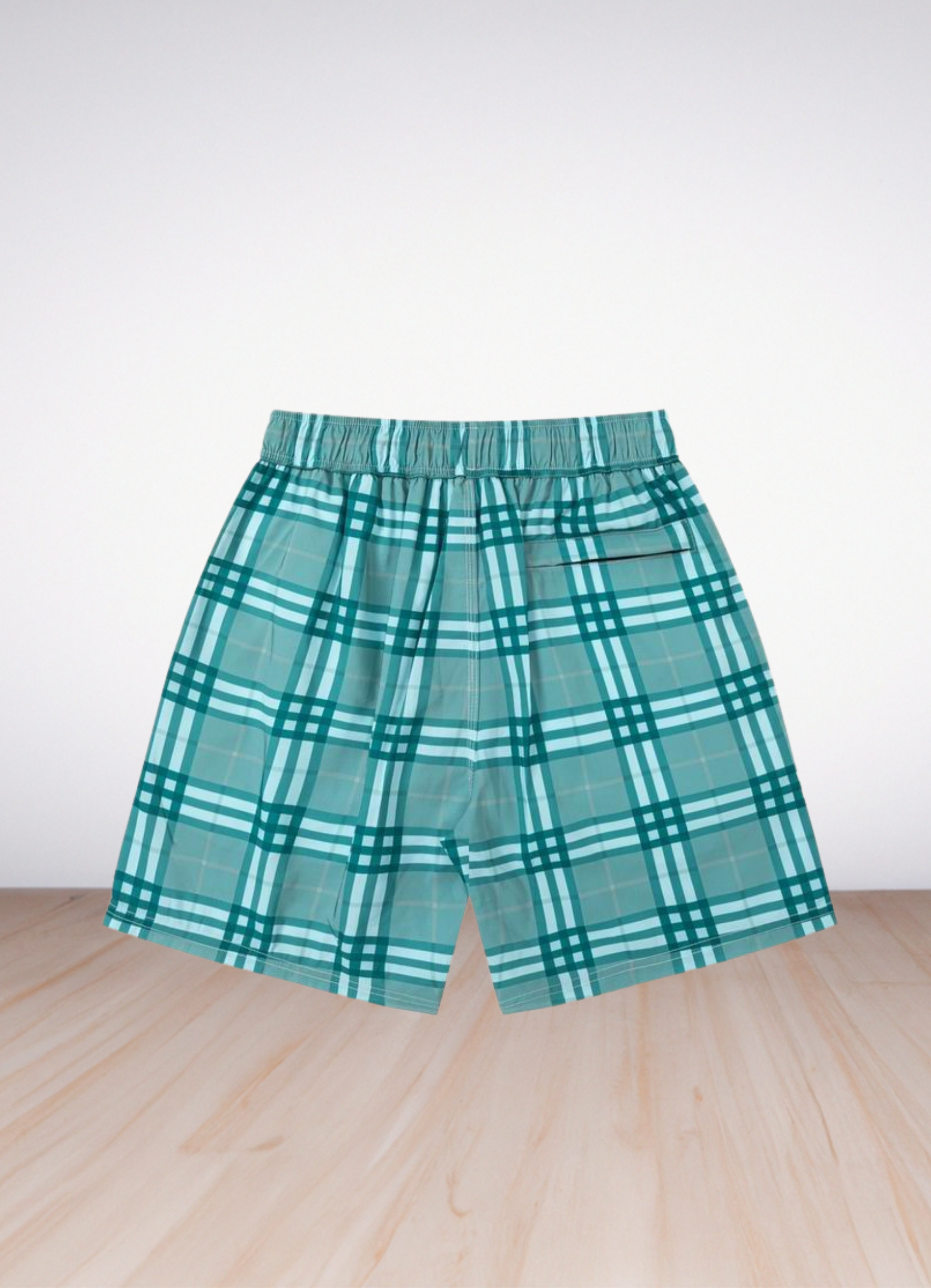 Men's Check Swim Shorts בגד ים
