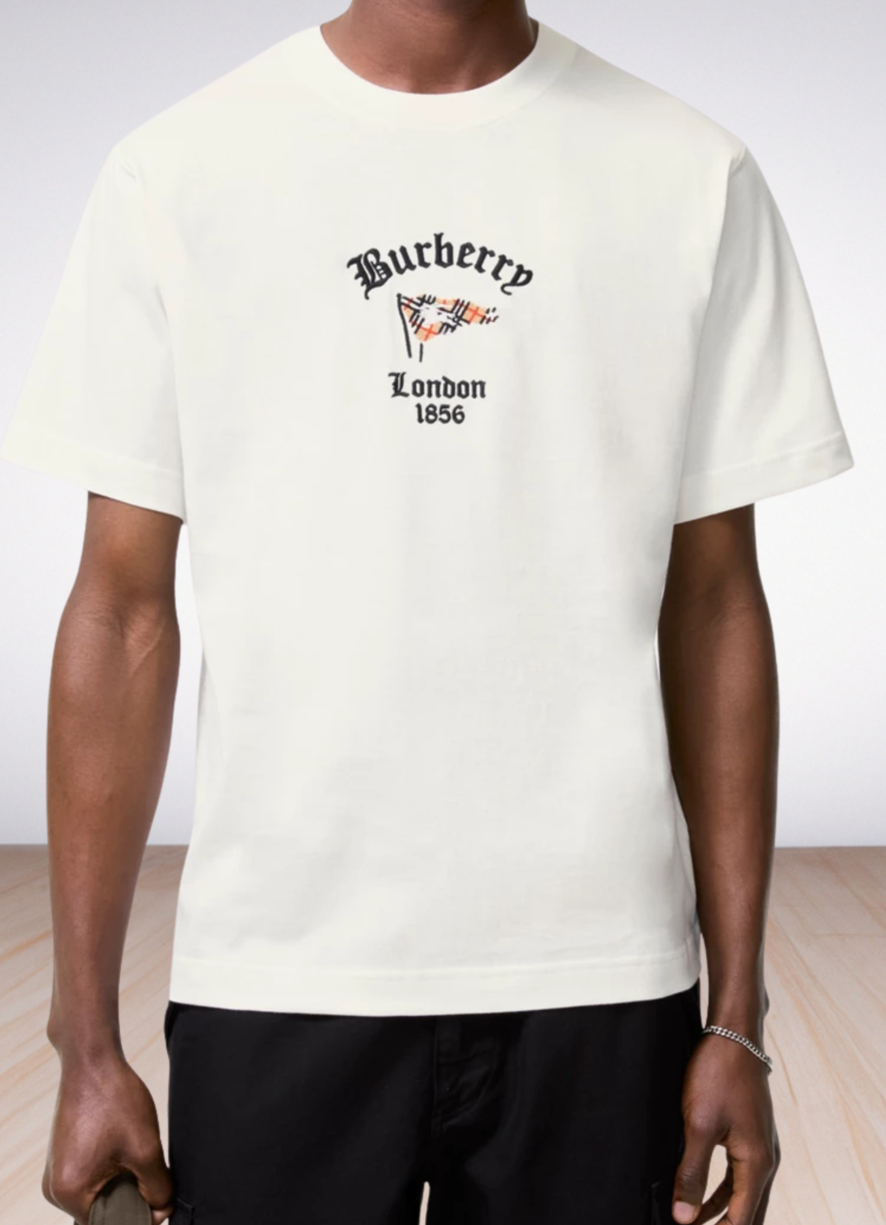 Check Flag Cotton T-shirt