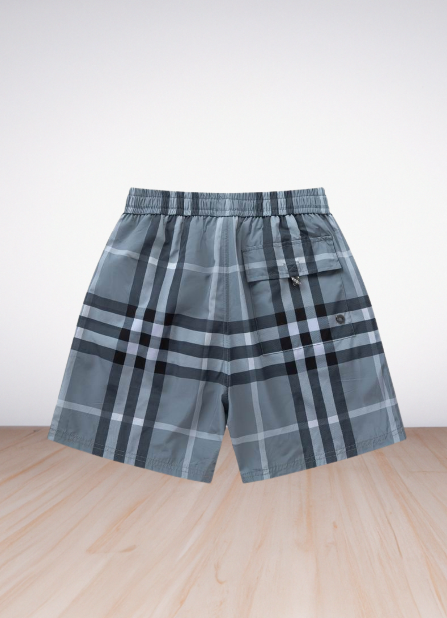 Men's Check Swim Shorts בגד ים