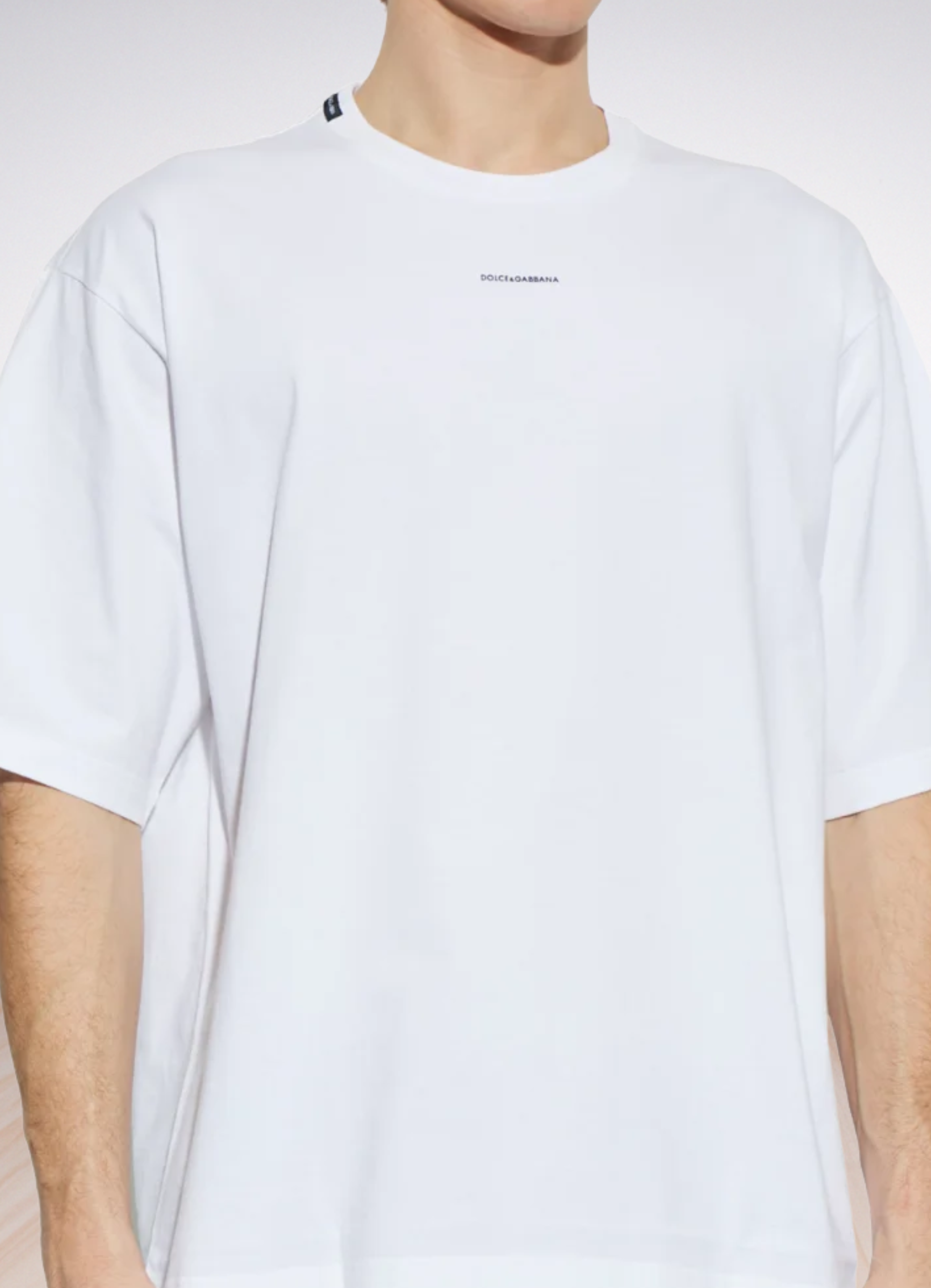 logo short-sleeve black טי שירט אובר סייז בצבע לבן