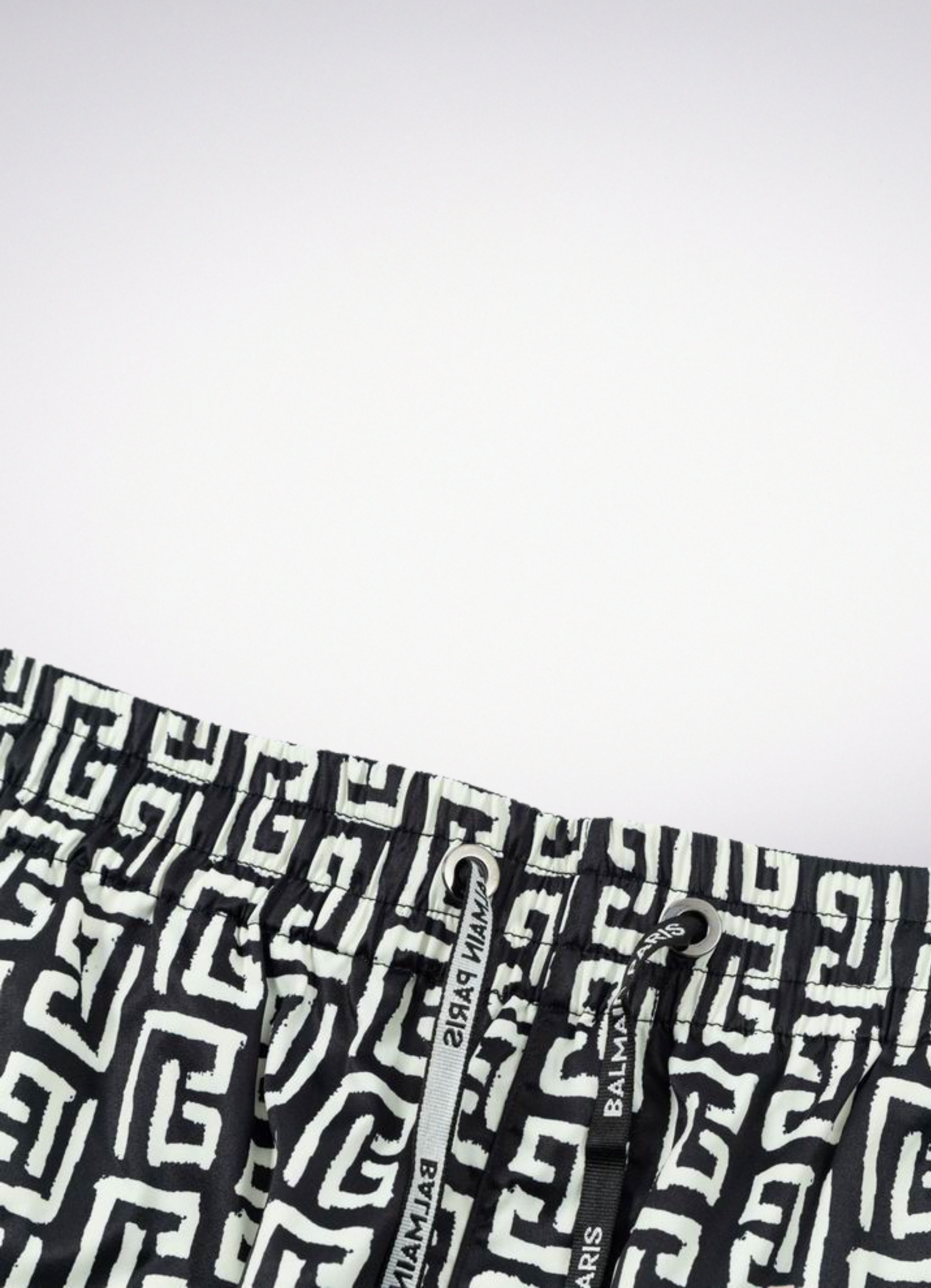 Logo Printed Drawstring Swim Shorts בגד ים