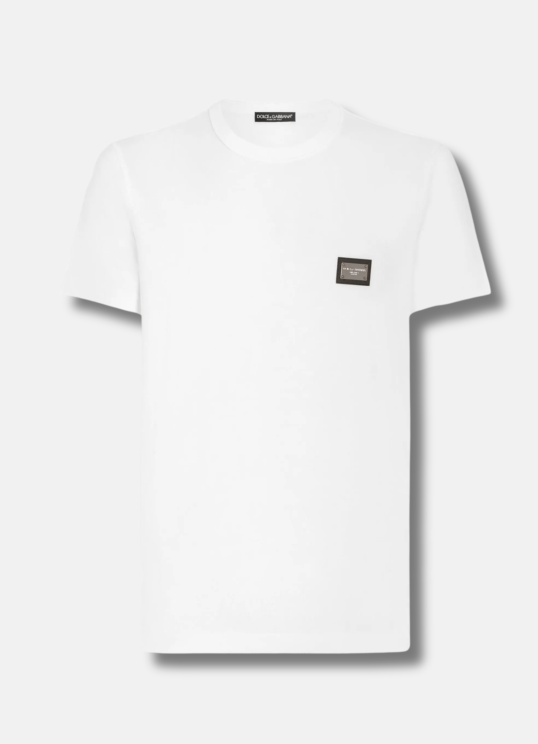 cotton T-shirt with branded tag