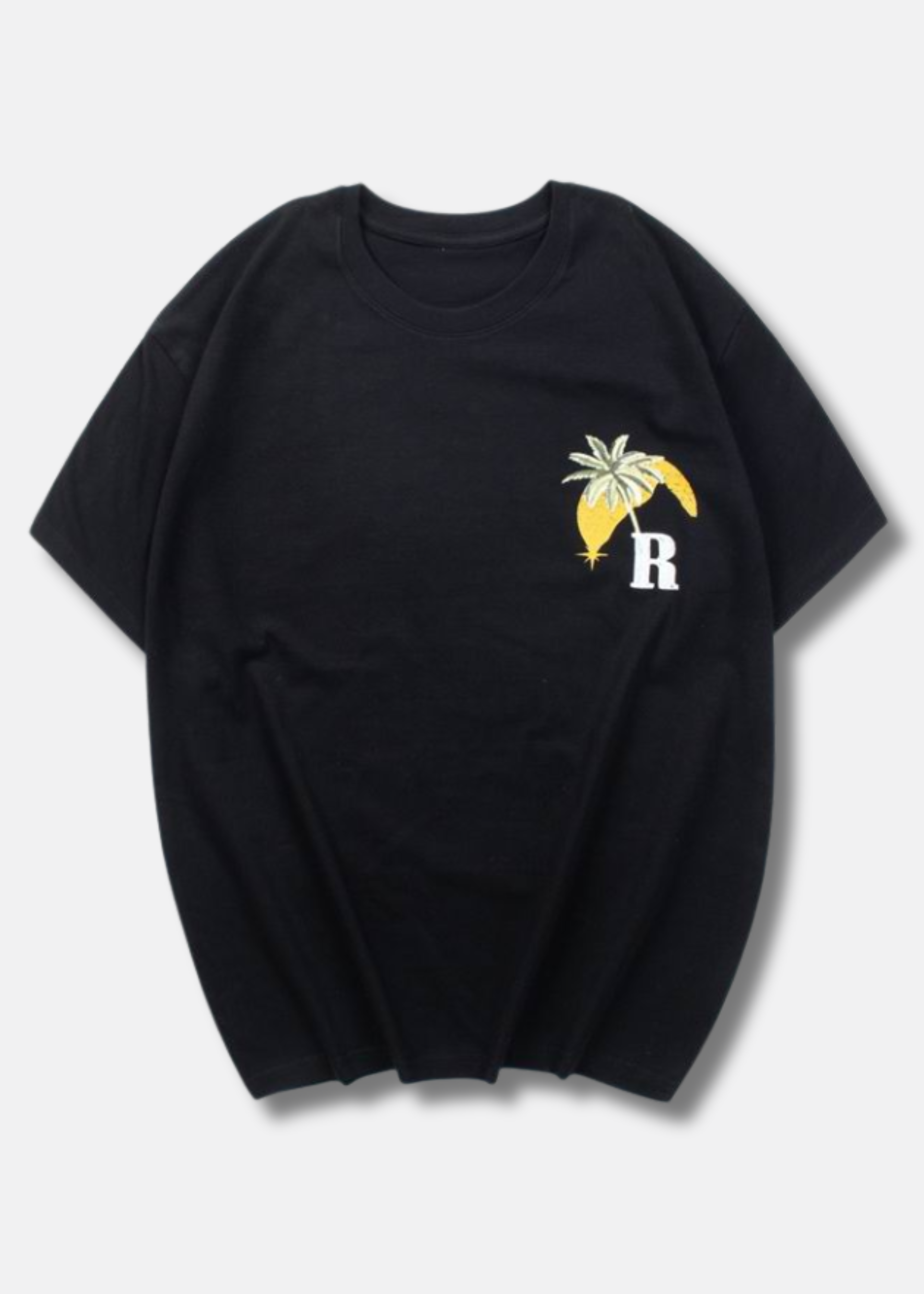 Logo Print T shirt Black