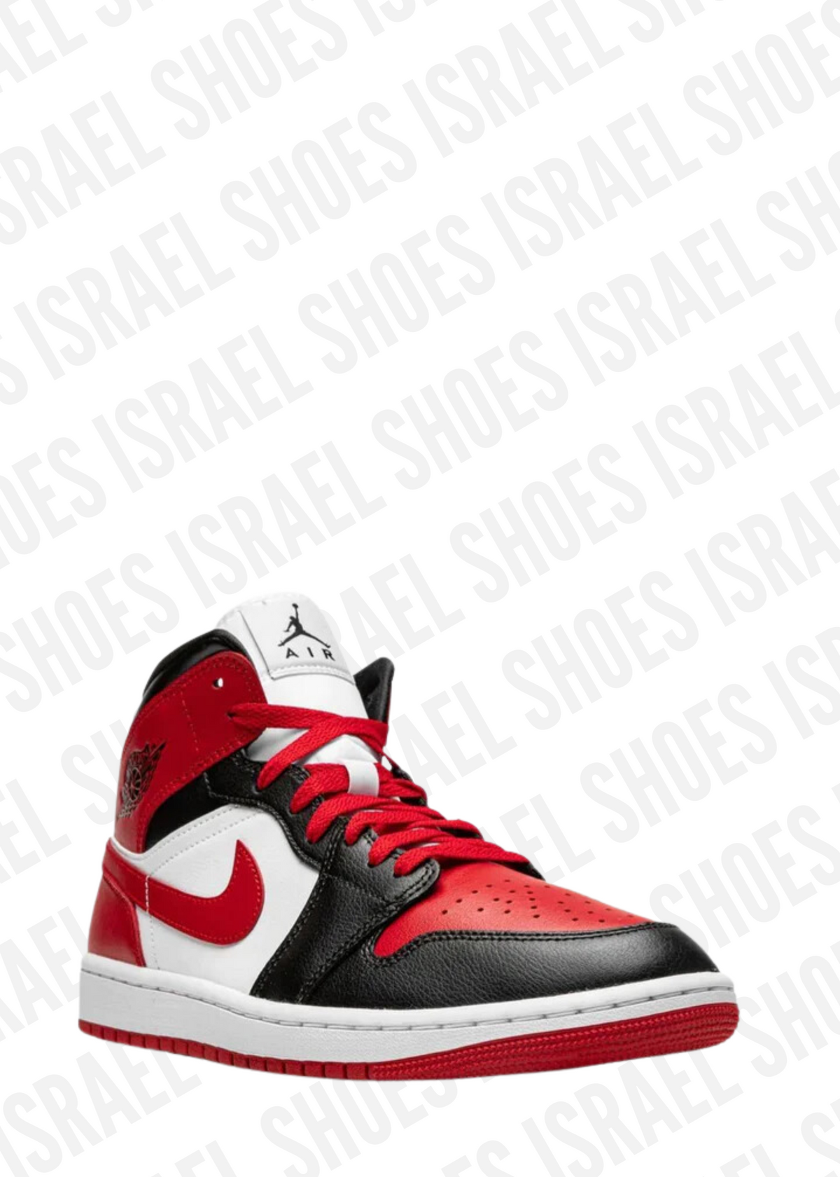 Air Jordan 1 Mid "Bred Toe Black Red" sneakers