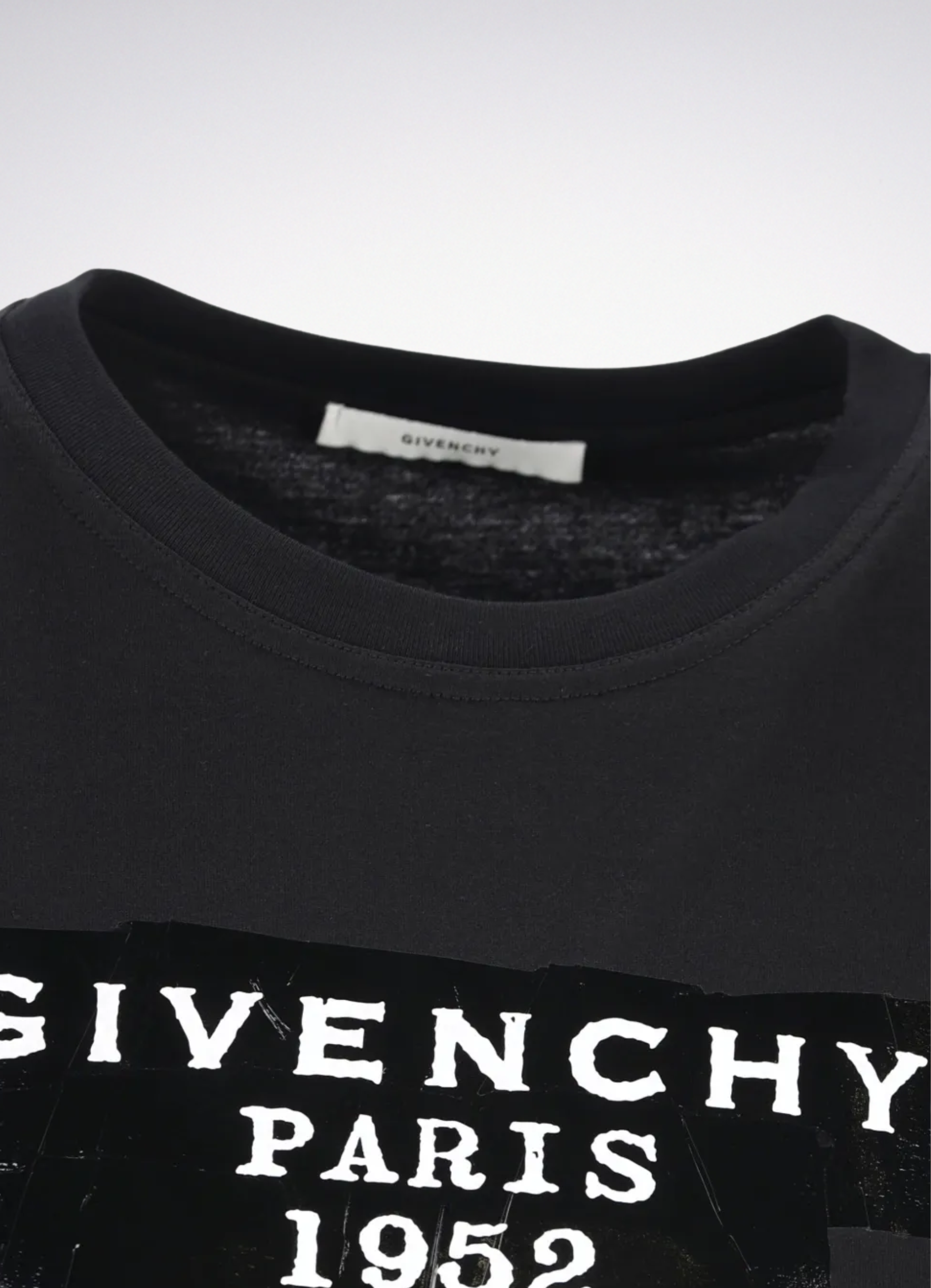 logo-print cotton T-shirt טי שירט צבע שחור