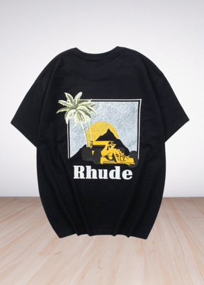 Logo Print T shirt Black