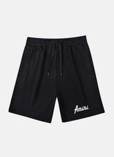 Logo Print Shorts Black