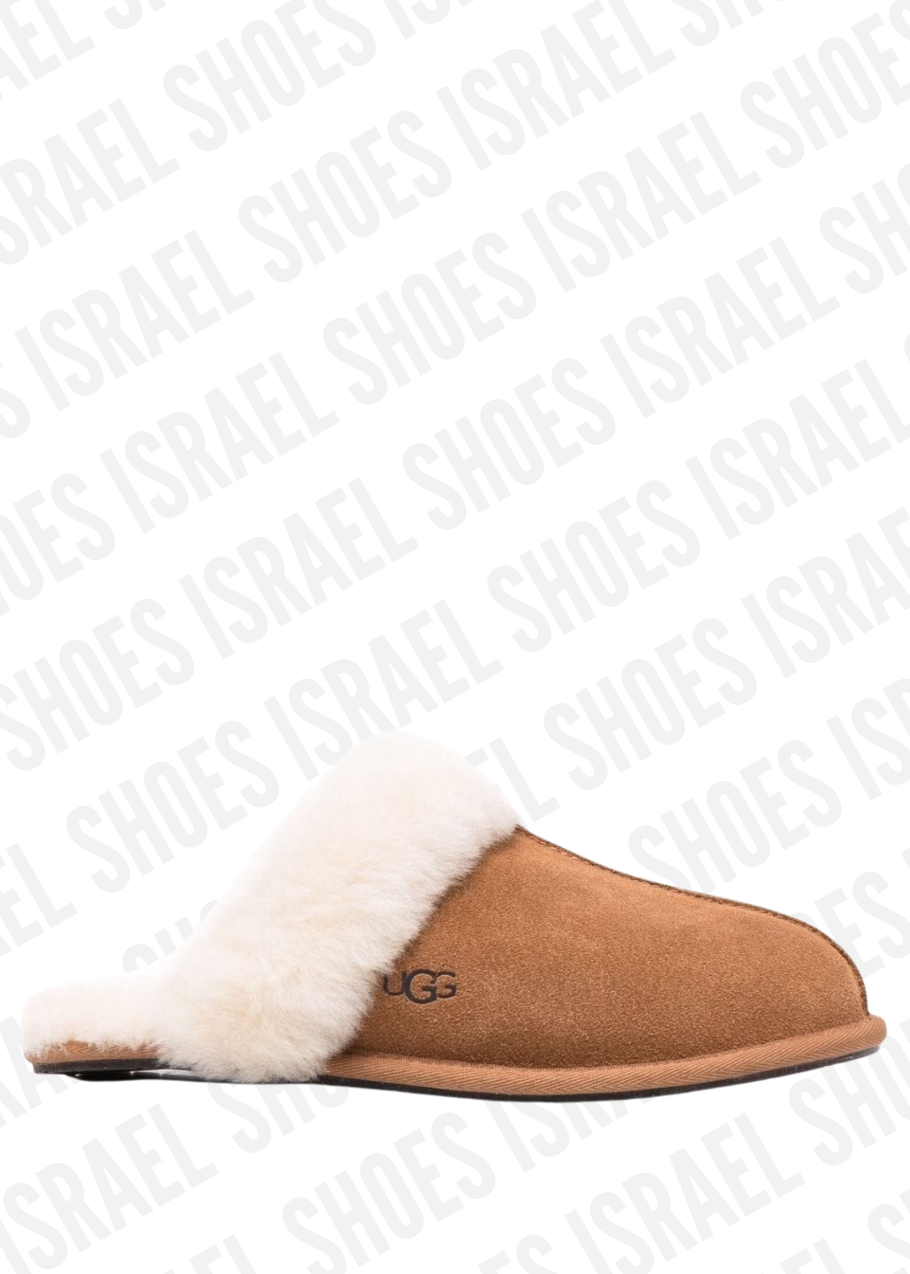 shearling-trim slippers