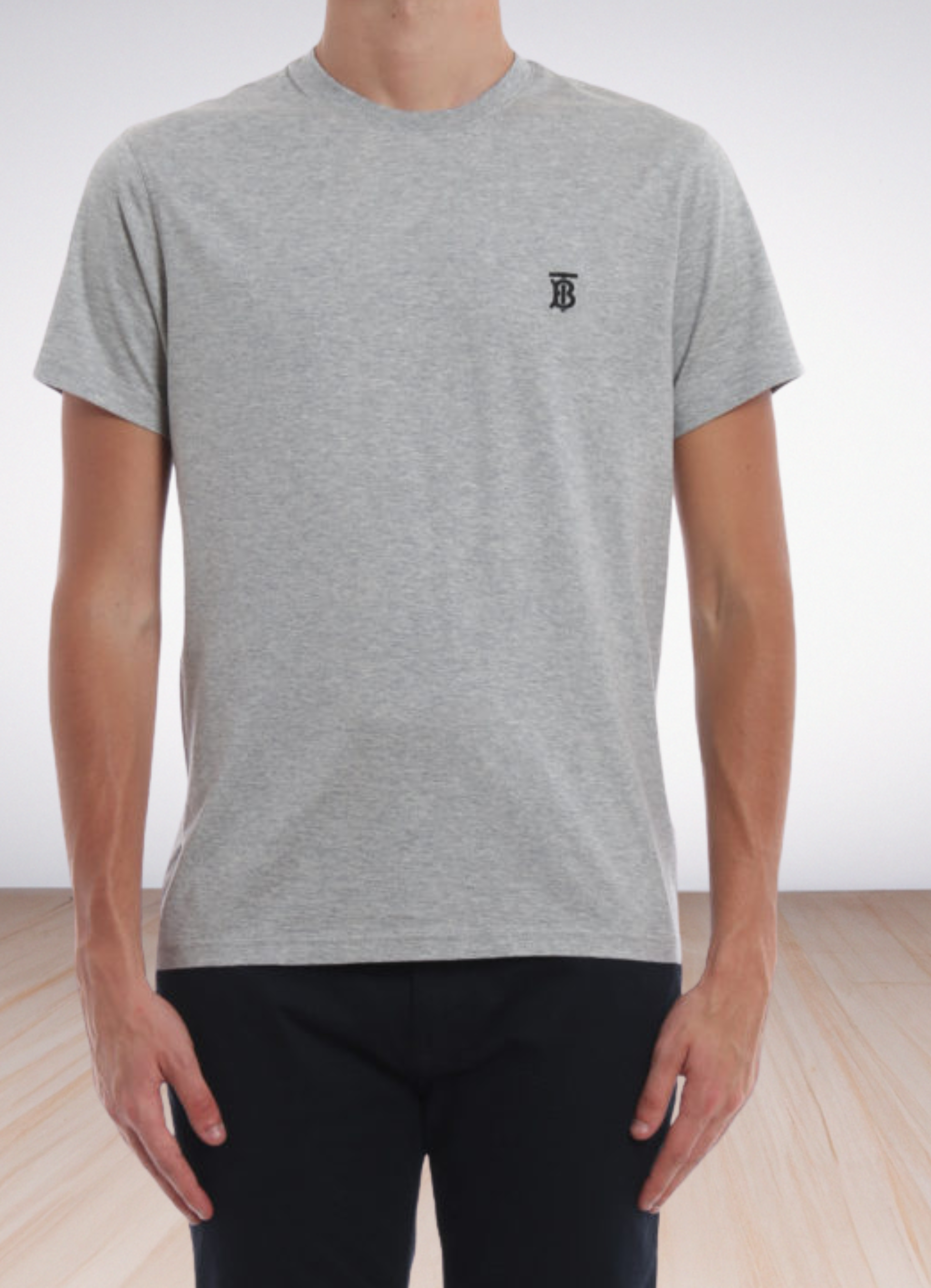 Tb Embroidered T-Shirt 'Grey'