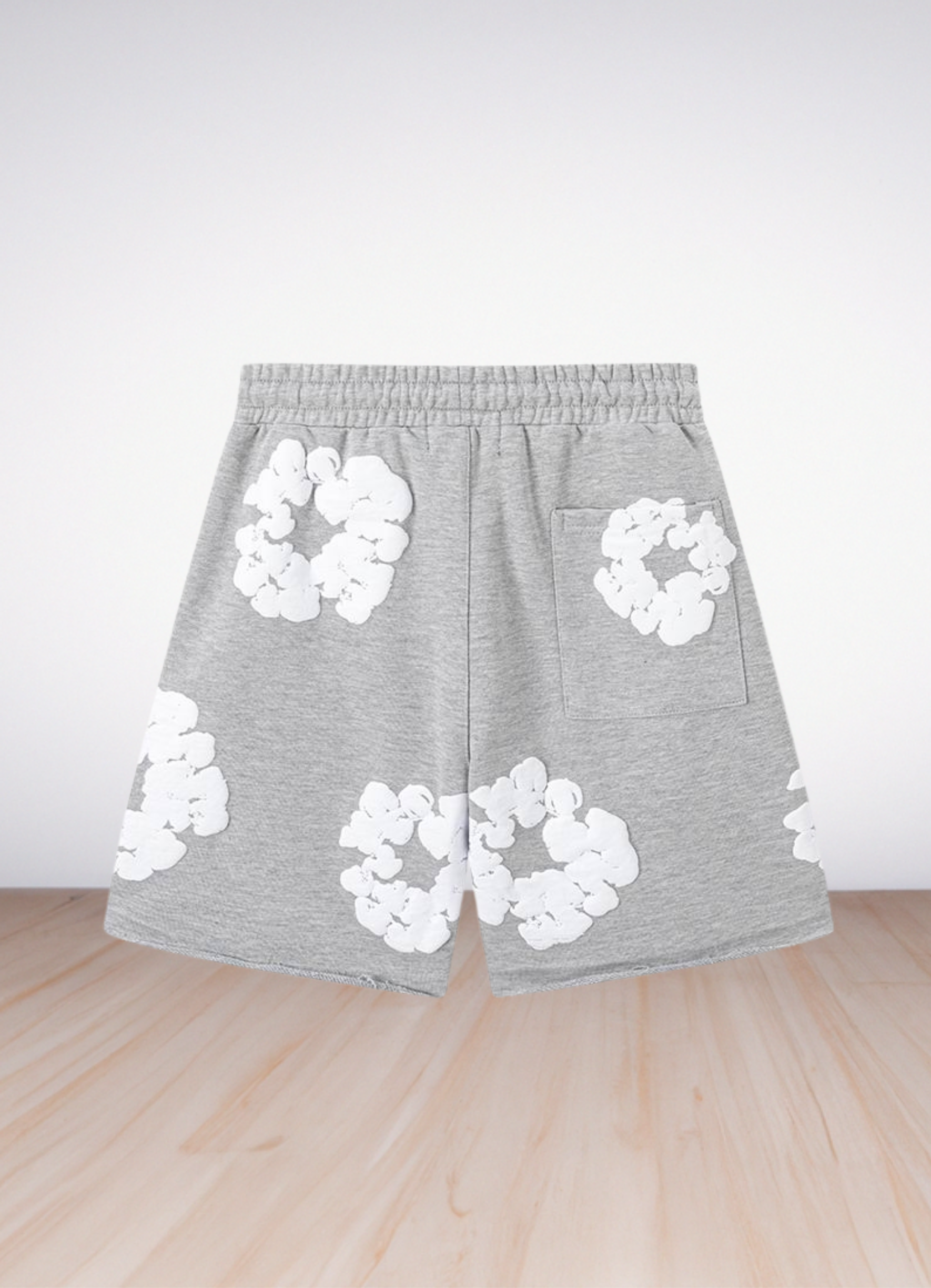 Cotton Wreath Shorts Grey