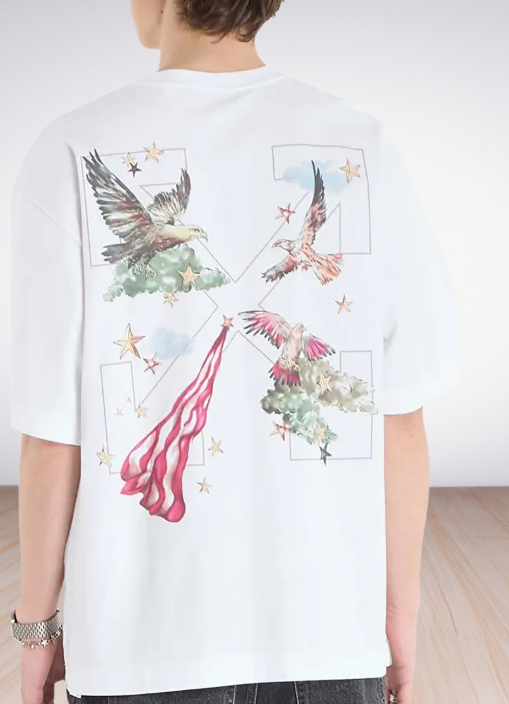 Dream Arrow Skate T-shirt צבע לבן