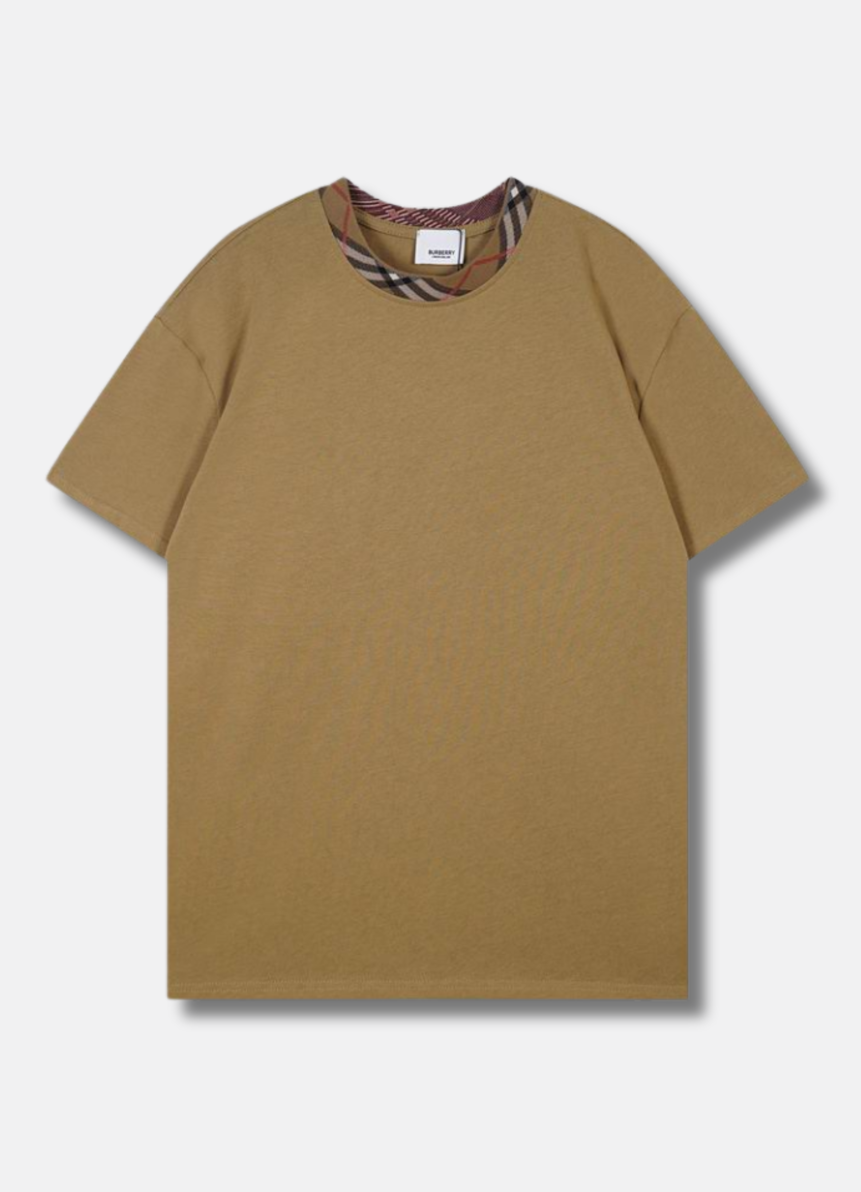 Check cotton jersey T-shirt