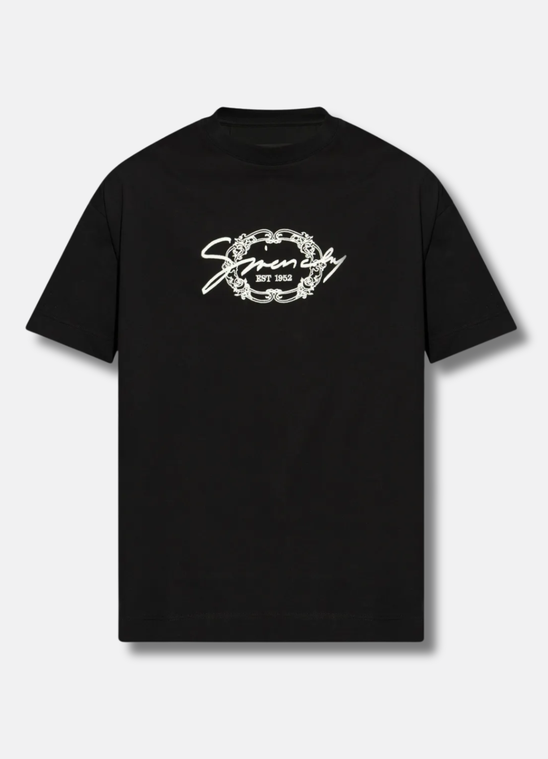 Medallion logo cotton T-shirt טי שירט אובר סייז צבע שחור